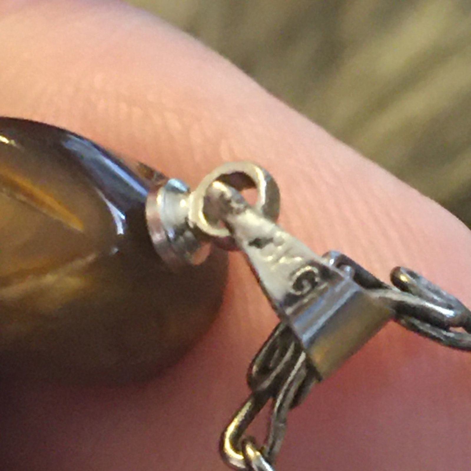 Vintage Vintage genuine tiger eye turtle pendant on chain Size ONE SIZE - 8 Thumbnail