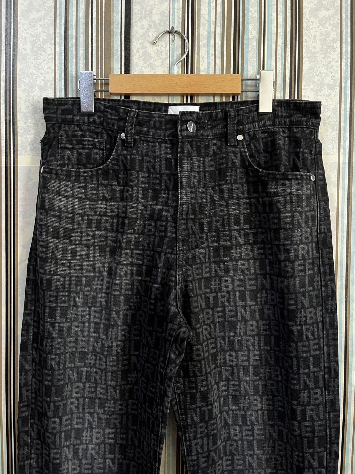 2000s virgil abloh monogram jeans #beentrill# #D3