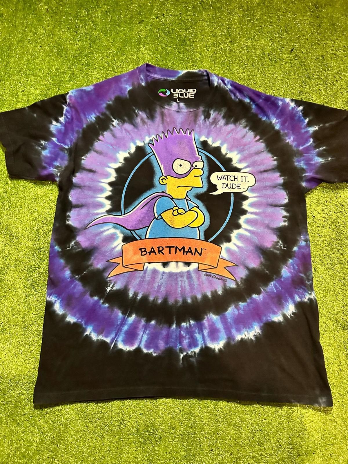 Liquid Blue Liquid Blue Bartman Tie-Dye T-Shirt Large Size ONE SIZE - 1 Thumbnail