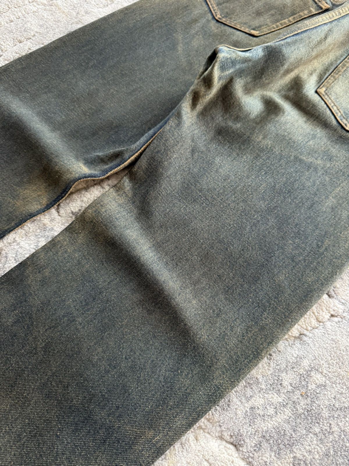 A.P.C. A.P.C Reu De Fleurus Earthy Mud Wash Selvedge Straight Jeans Size US 29 - 15 Thumbnail