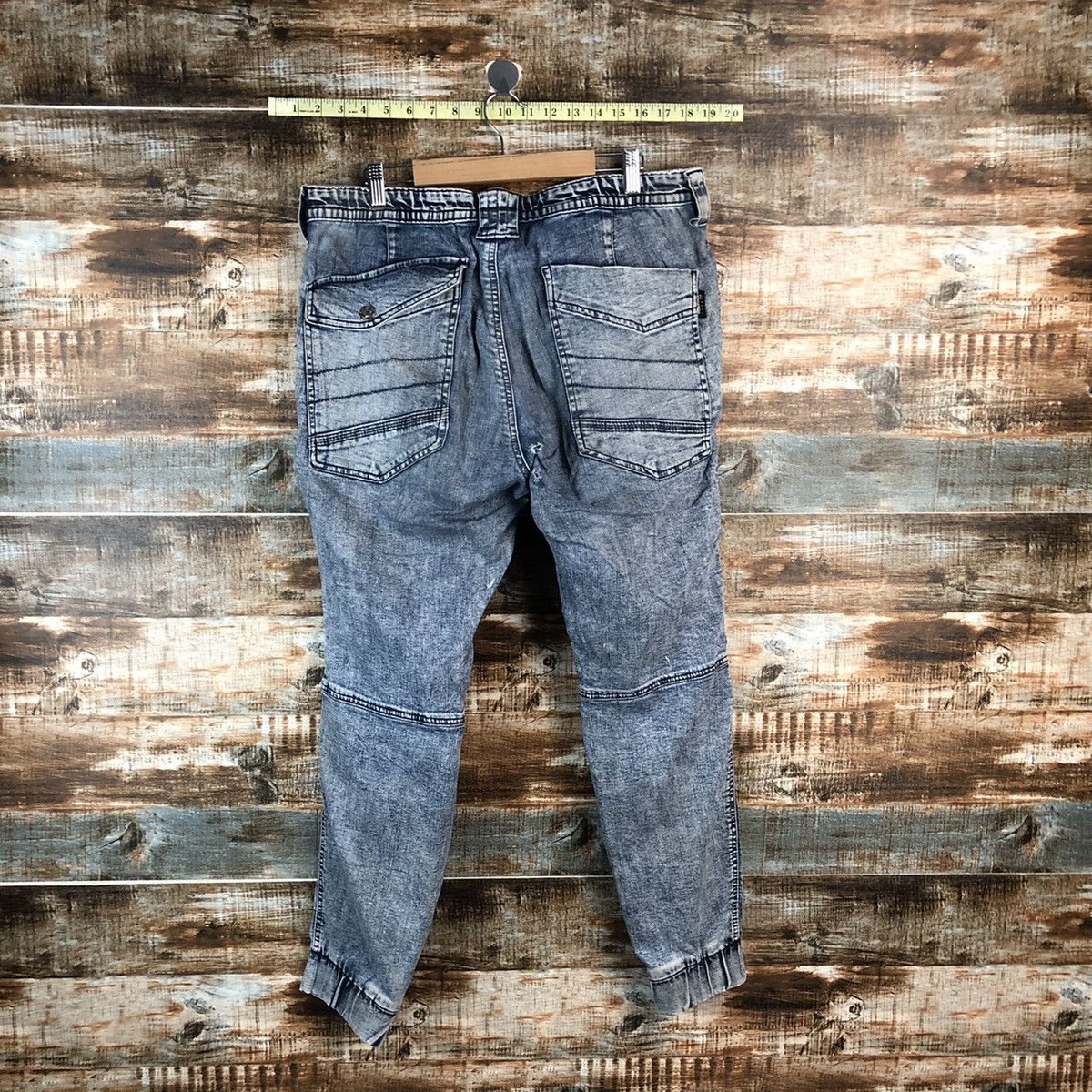 Japanese Brand Japanese Brand vintage Blue Denim Joggers Pants #A2128 Size US 34 / EU 50 - 15 Thumbnail