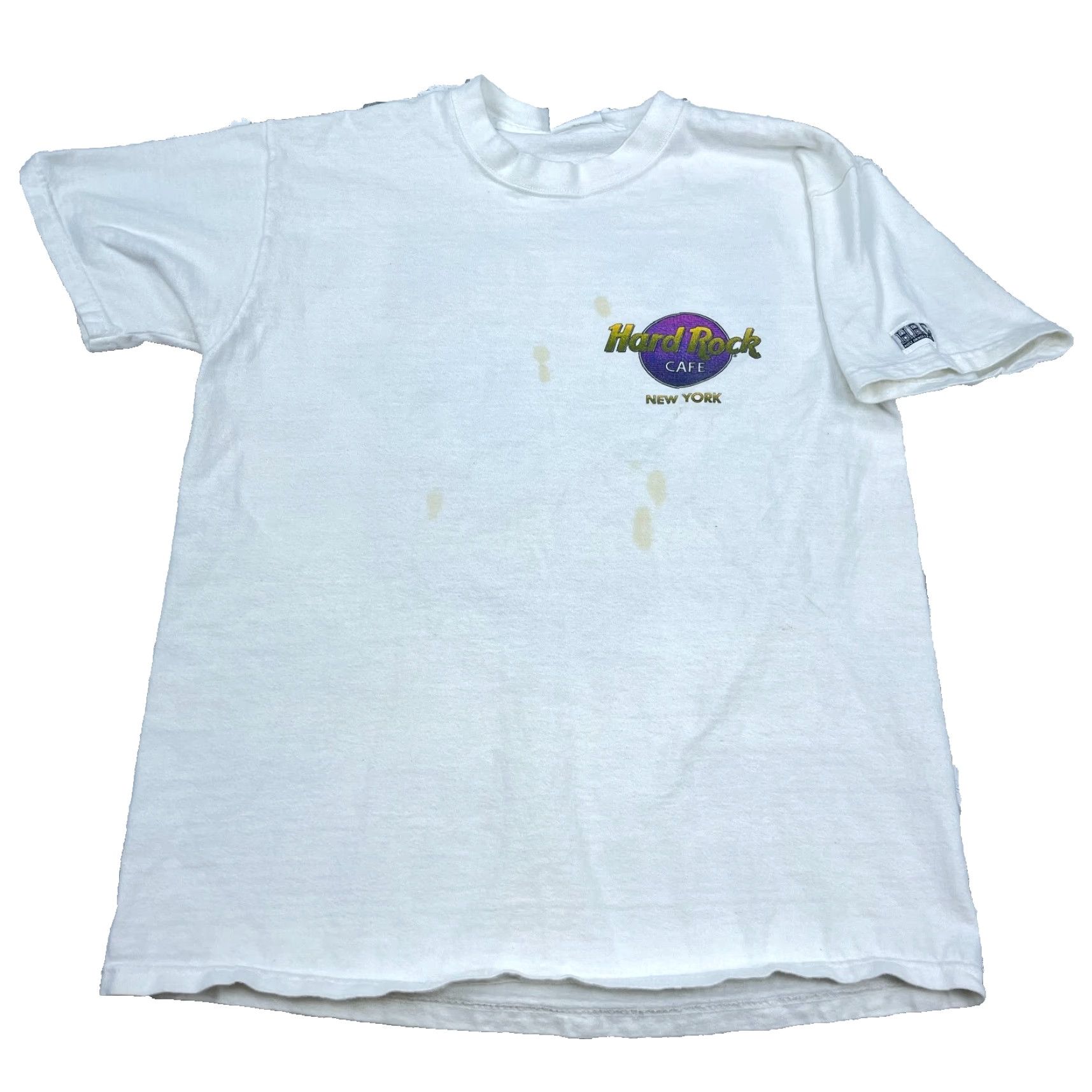 Hard Rock Cafe VINTAGE Hard Rock Cafe Shirt Men M White Graphic Print Logo 90s Retro Size US M / EU 48-50 / 2 - 2 Thumbnail