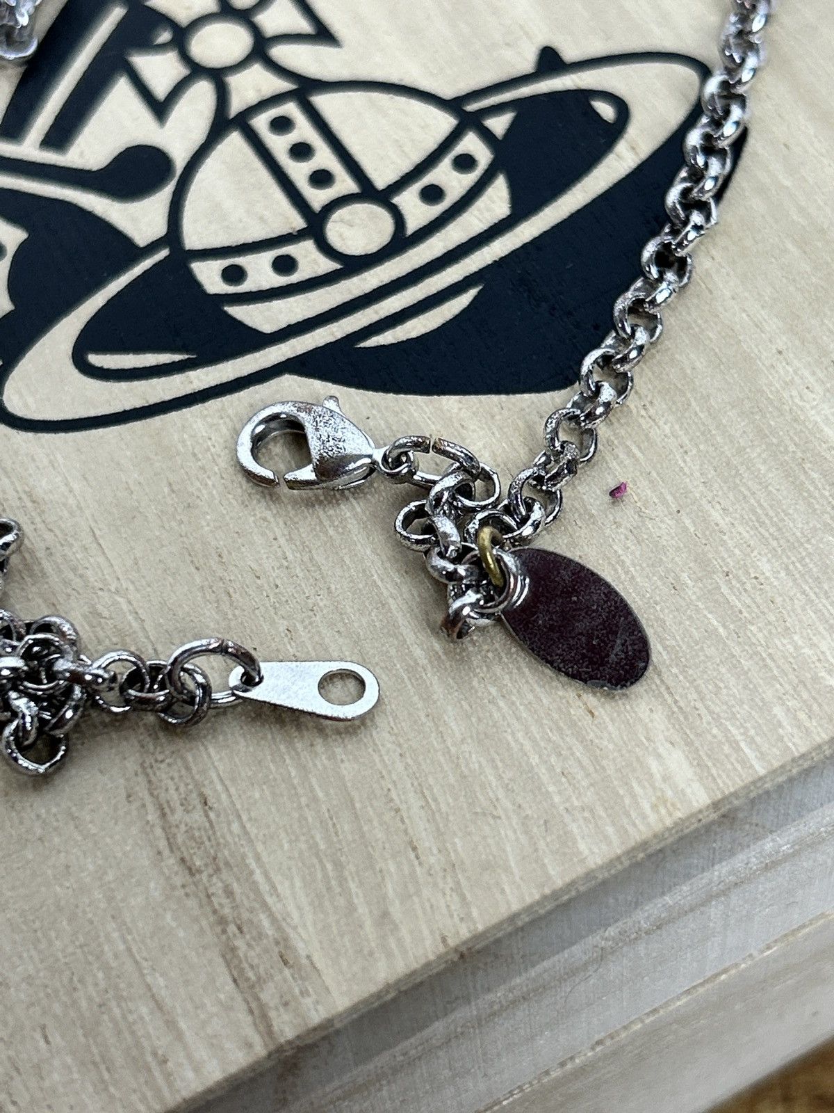 Vivienne Westwood 90s Vivienne Westwood Enamel Orb Necklace Pendant Silver Size ONE SIZE - 8 Thumbnail