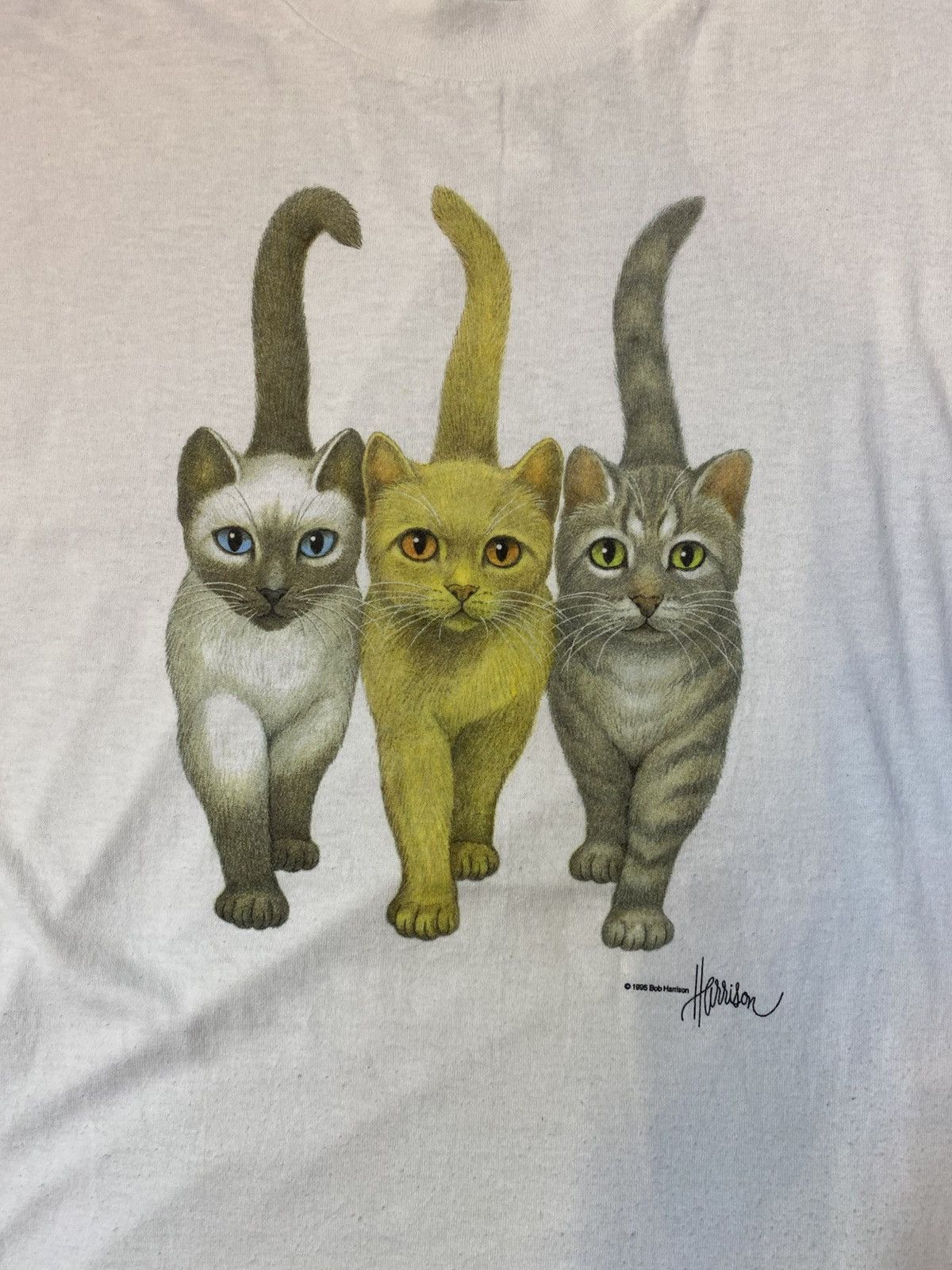 Vintage 1995 Bob Harrison Copyright Vintage Tee Murino’s Size US XL / EU 56 / 4 - 3 Thumbnail