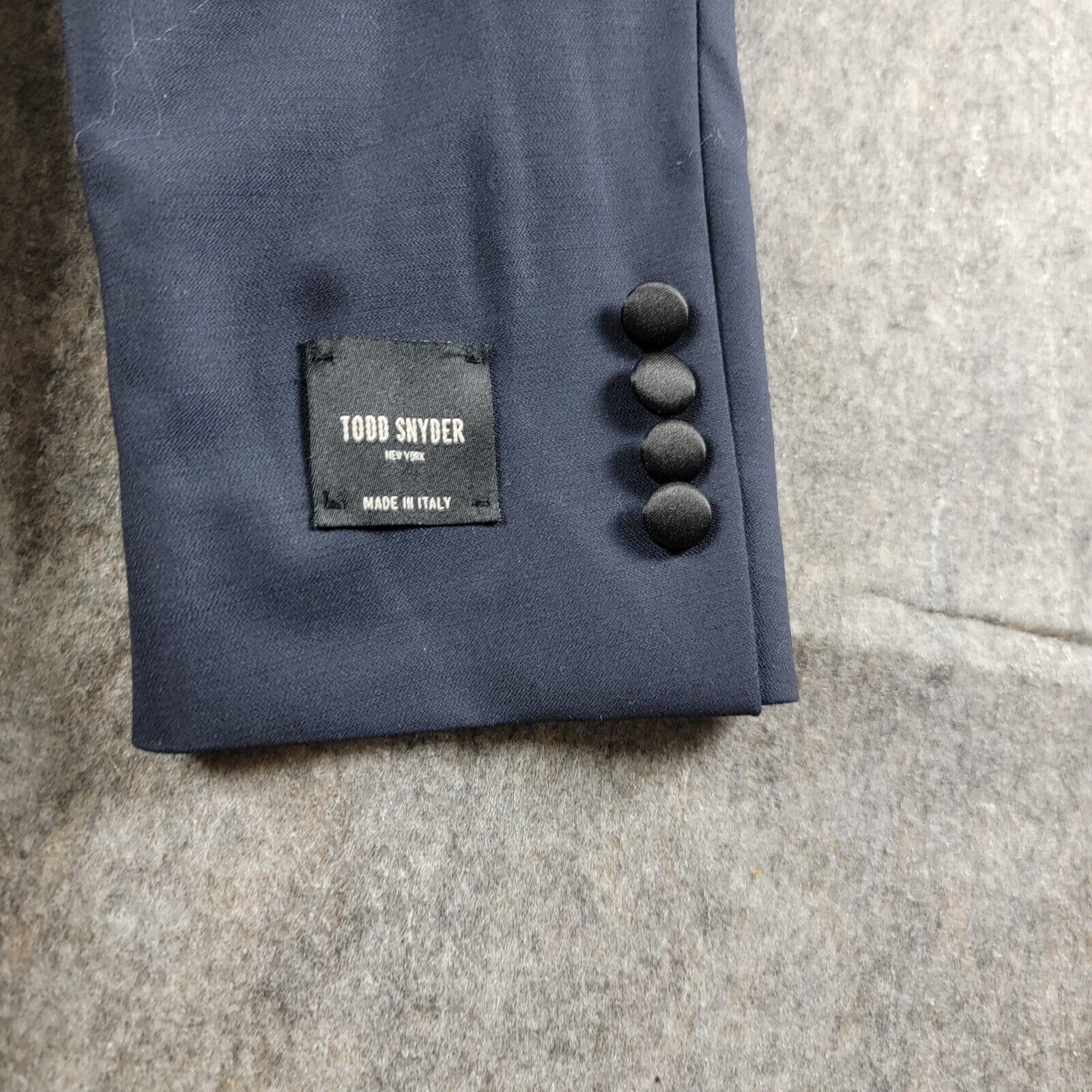 Todd Snyder Todd Snyder Italian Peak Lapel Wool Tuxedo Suit Blazer Size 46R - 11 Thumbnail