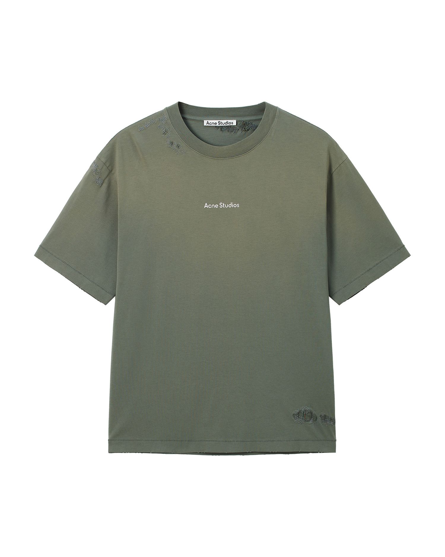 Acne Studios Acne Studios Ripped Patched Dice Decorative Short Sleeve ... Size US XXS / EU 40 - 1 Thumbnail