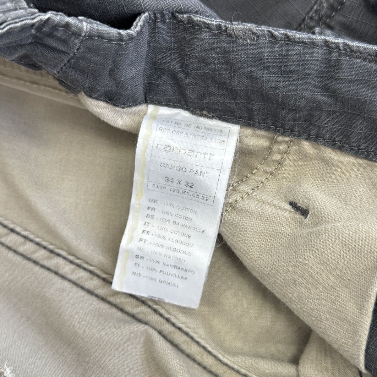Carhartt Vintage Carhartt Aviation Cargo Pant Gray Men Size 34/32 Size US 34 / EU 50 - 17 Thumbnail
