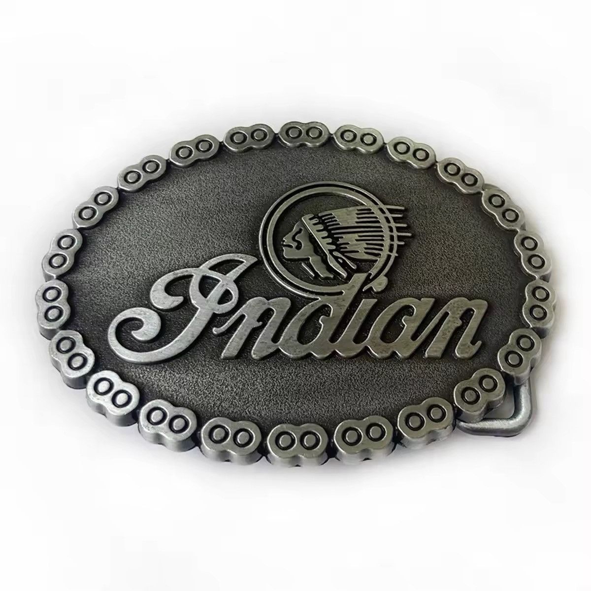 Japanese Brand Vintage Casual Oval Indian alloy belt buckle Size ONE SIZE - 1 Thumbnail