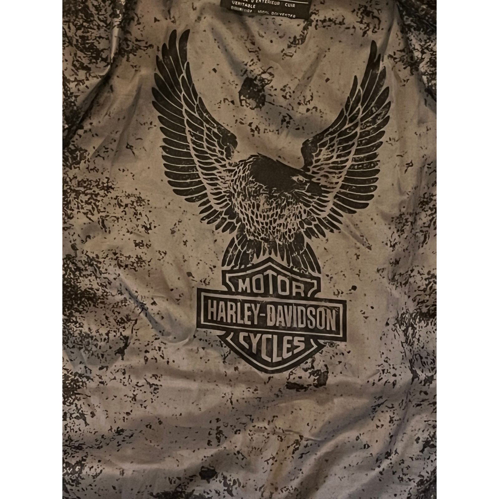 Harley Davidson Harley Davidson Leather Jacket Metal Bar & Shield - Size: L Size US L / EU 52-54 / 3 - 18 Thumbnail