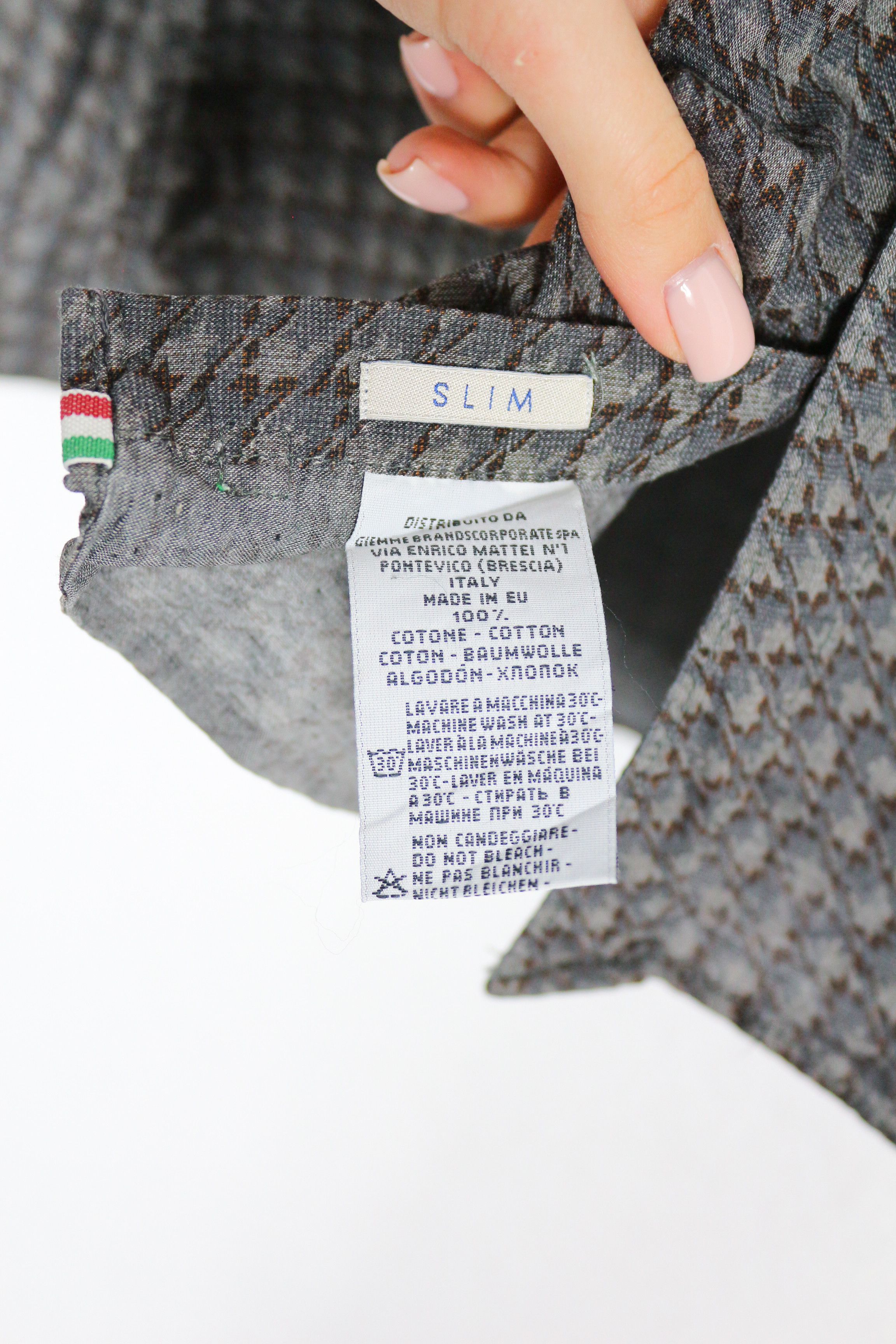 Tintoria Mattei Tintoria Mattei 954 Houndstooth Printed Knit Shirt Size US L / EU 52-54 / 3 - 7 Thumbnail