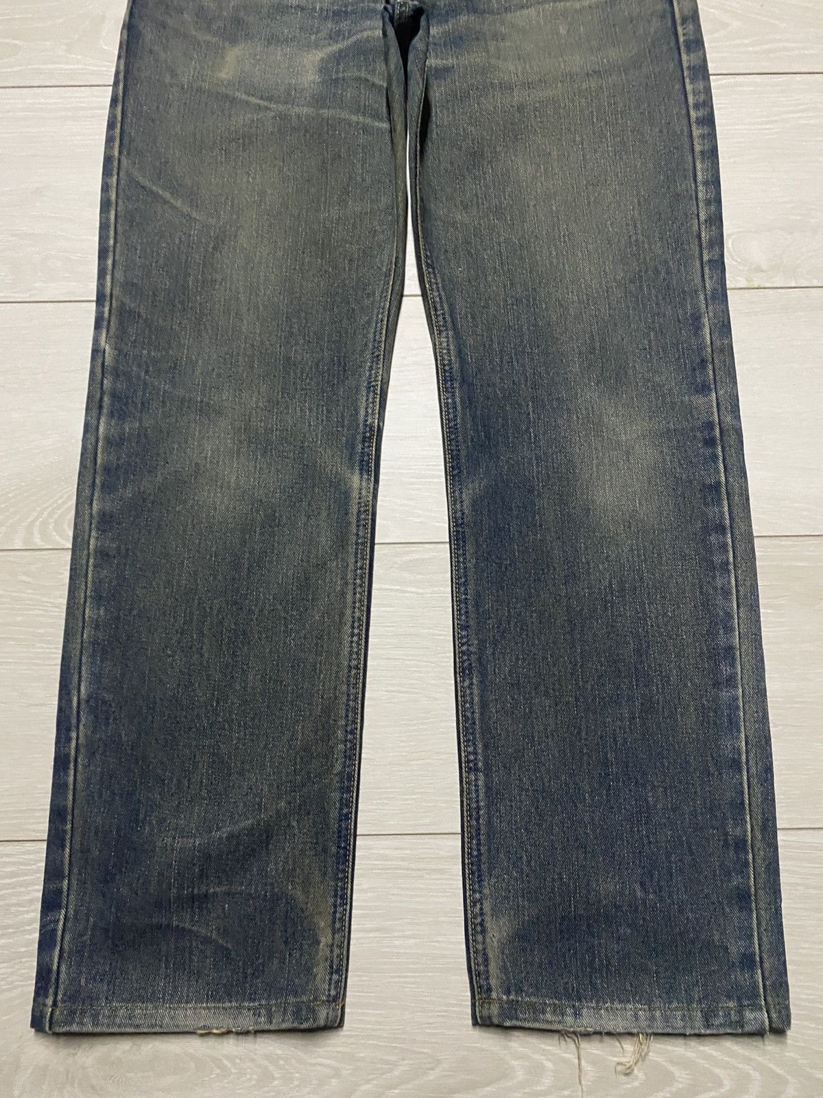 Japanese Brand Vintage Edwin 403 Revers Faded Loose Jeans Size US 32 / EU 48 - 5 Thumbnail
