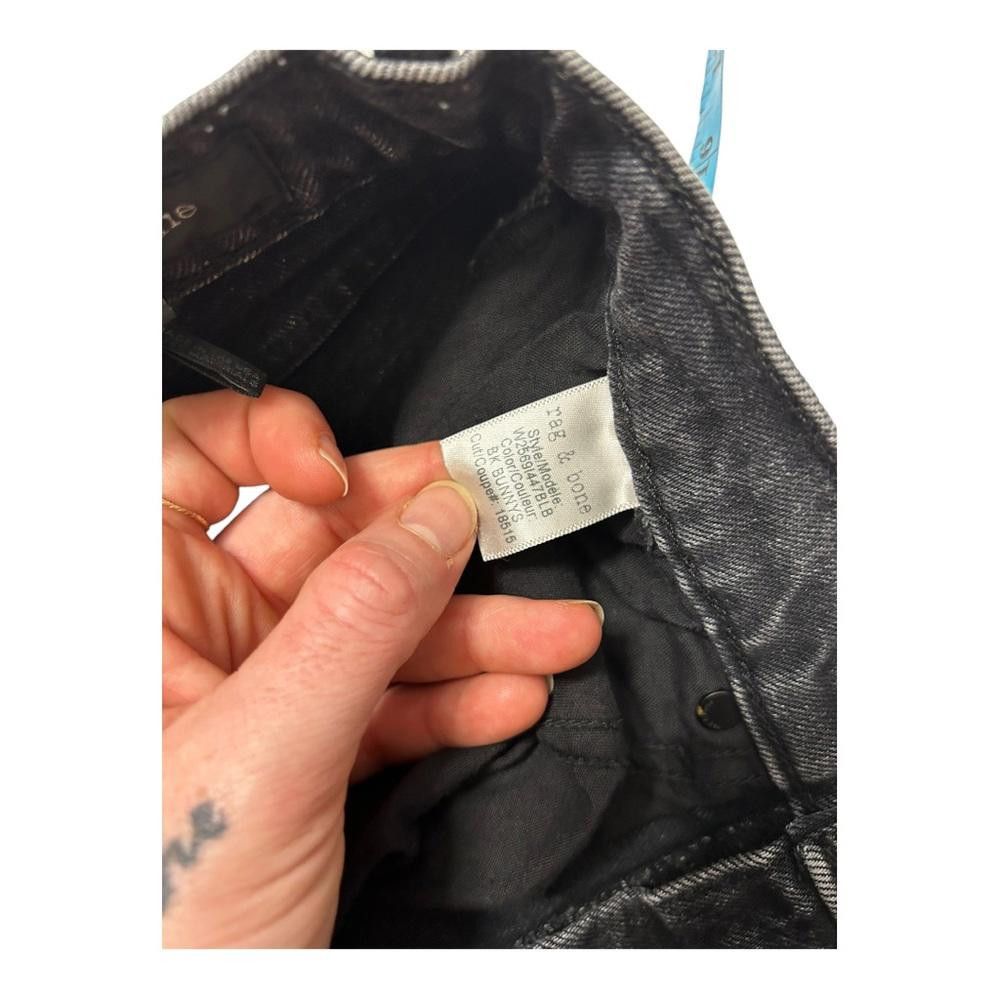 Rag & Bone rag & bone l Ankle Cigarette Jeans In Black Bunnys Size 25 Size 25" / US 0 / IT 36 - 9 Thumbnail