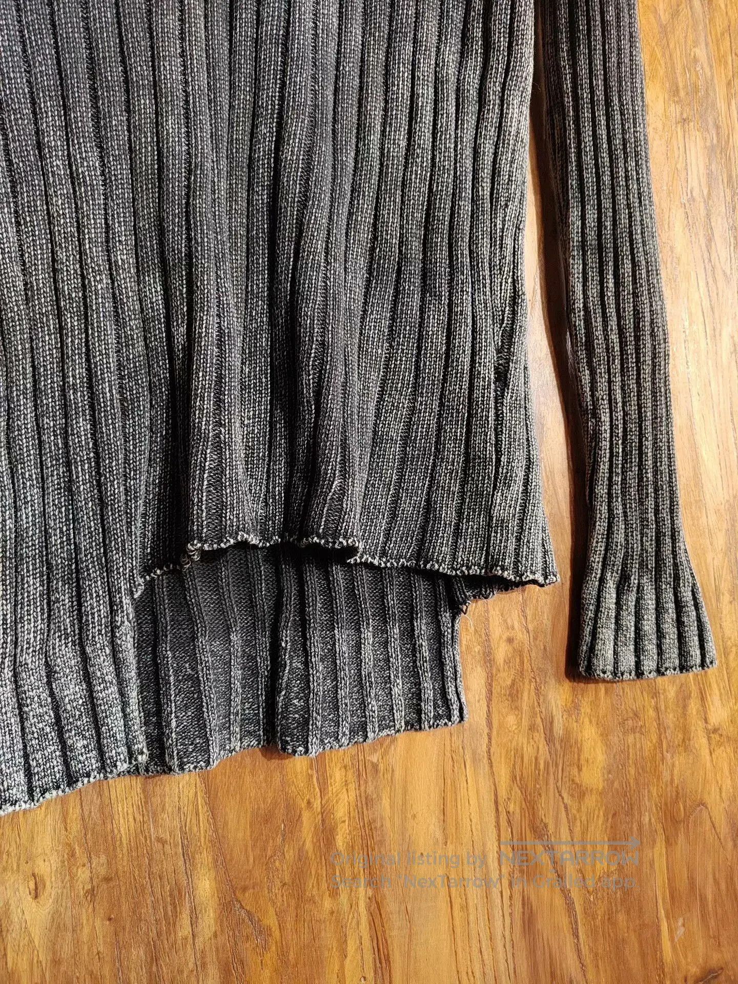Gene Par Yukio Mishiba YUKIO MISHIBA Gray Knit Sweater. Size US M / EU 48-50 / 2 - 2 Thumbnail