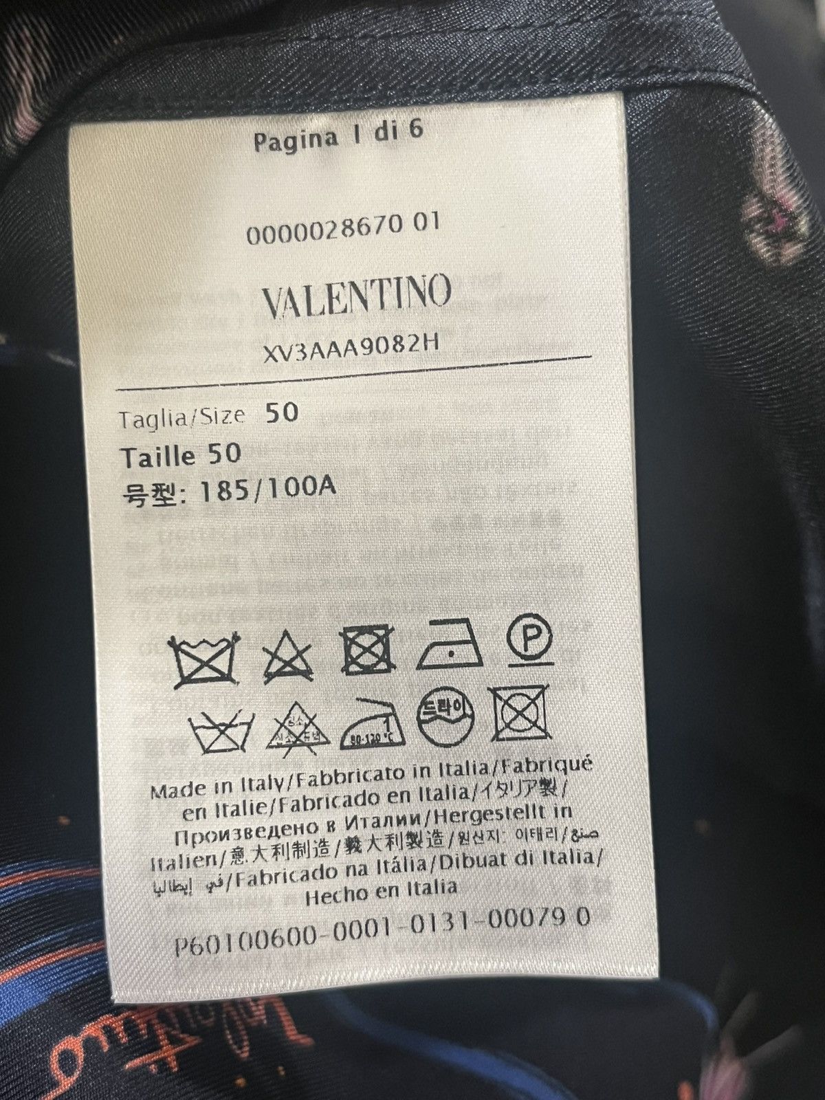Valentino Valentino Garavani Utopia Butterfly Camp Shirt Sz 50 Size US M / EU 48-50 / 2 - 11 Thumbnail