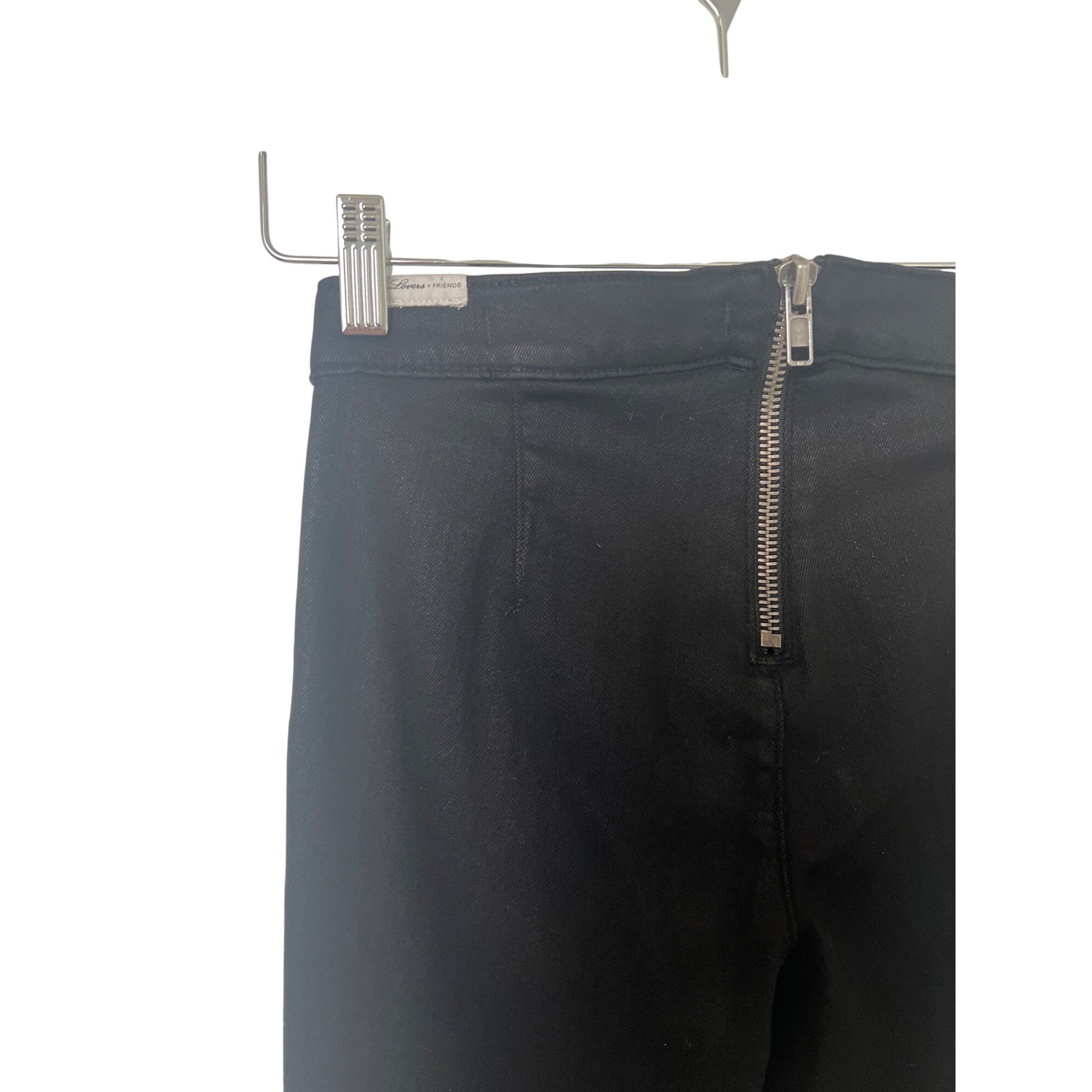 Lovers and Friends Lovers + Friends Jesse Black Coated Legging with Light Shimm Size 28" / US 6 / IT 42 - 8 Thumbnail