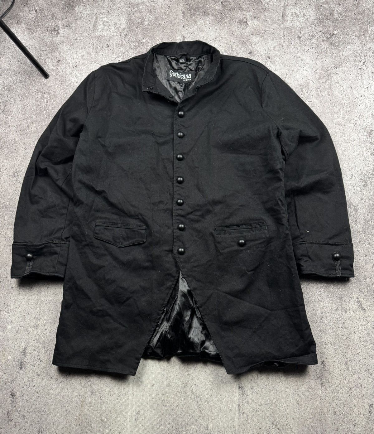 Japanese Brand Vintage Y2k Avant Garde Gothicana Black Punk Chain Jacket Size US XXL / EU 58 / 5 - 1 Thumbnail