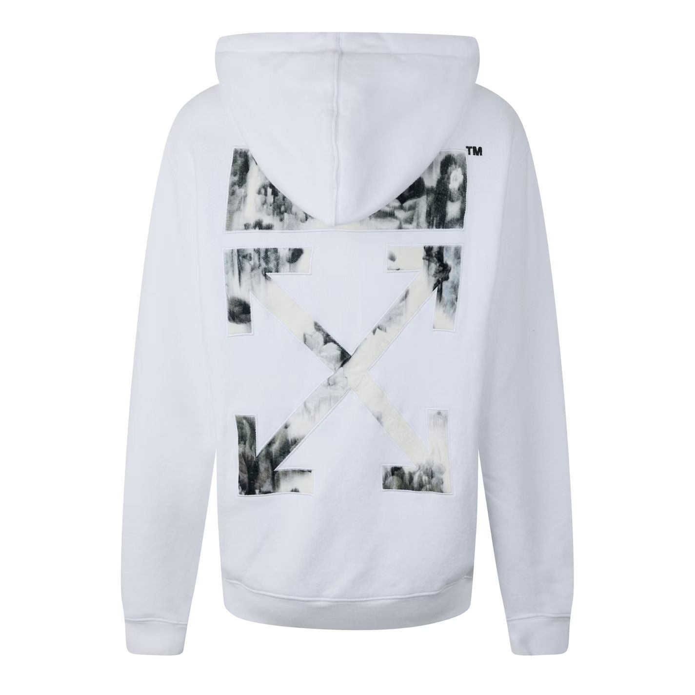 Off-White o1g2r1mq1224 Hoodie in White Size S / US 4 / IT 40 - 2 Thumbnail