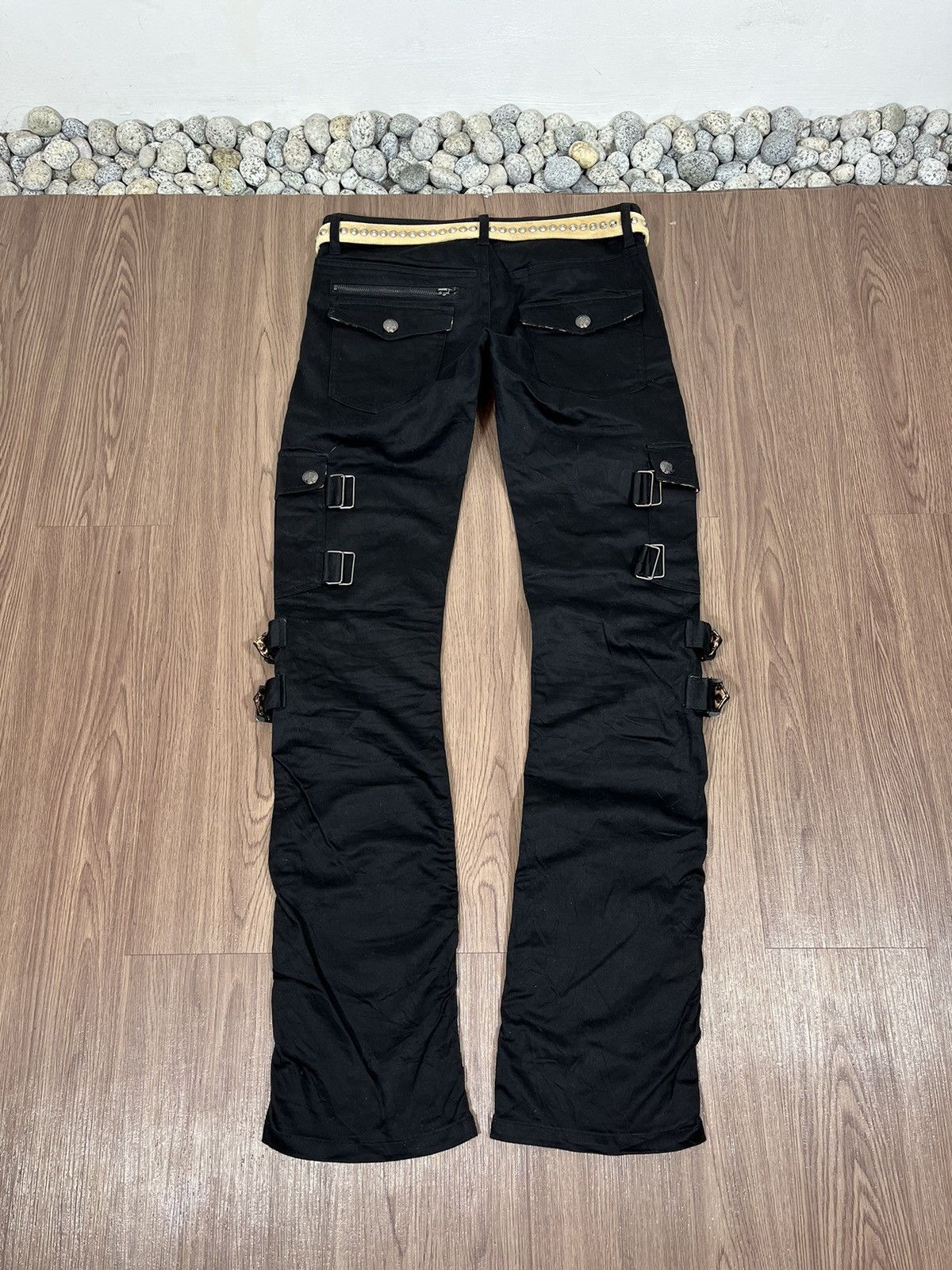 If Six Was Nine × Japanese Brand Berning Sho Leopard Strap Bondage Pants Size US 31 - 7 Thumbnail
