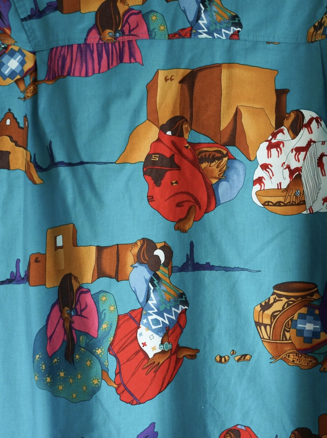 Yohji Yamamoto Yohji Yamamoto 04SS Native American Print Shirt Size US L / EU 52-54 / 3 - 4 Thumbnail