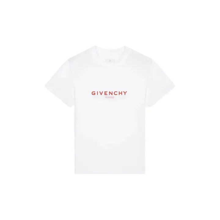 Givenchy Givenchy White Letter Print Slim Fit T-Shirt Size US M / EU 48-50 / 2 - 1 Thumbnail