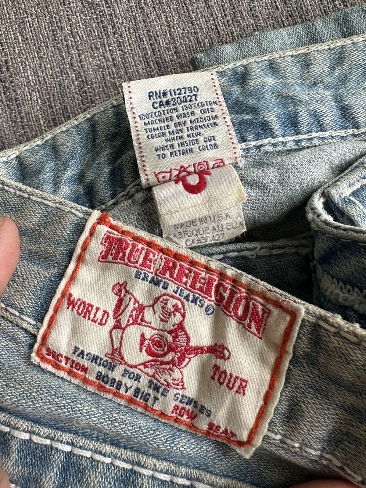 True Religion Vintage True Religion Denim Jeans Unisex Size 36" / US 14 / IT 50 - 7 Thumbnail