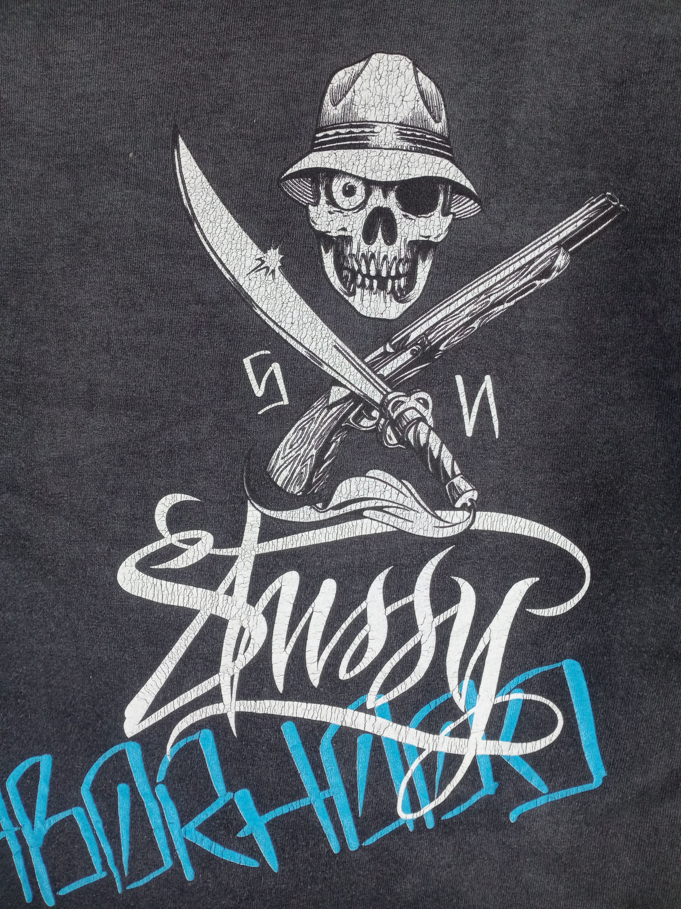 Neighborhood × Stussy Rare Vintage Stussy X Neighborhood Boneyards Tshirt Size US M / EU 48-50 / 2 - 8 Thumbnail