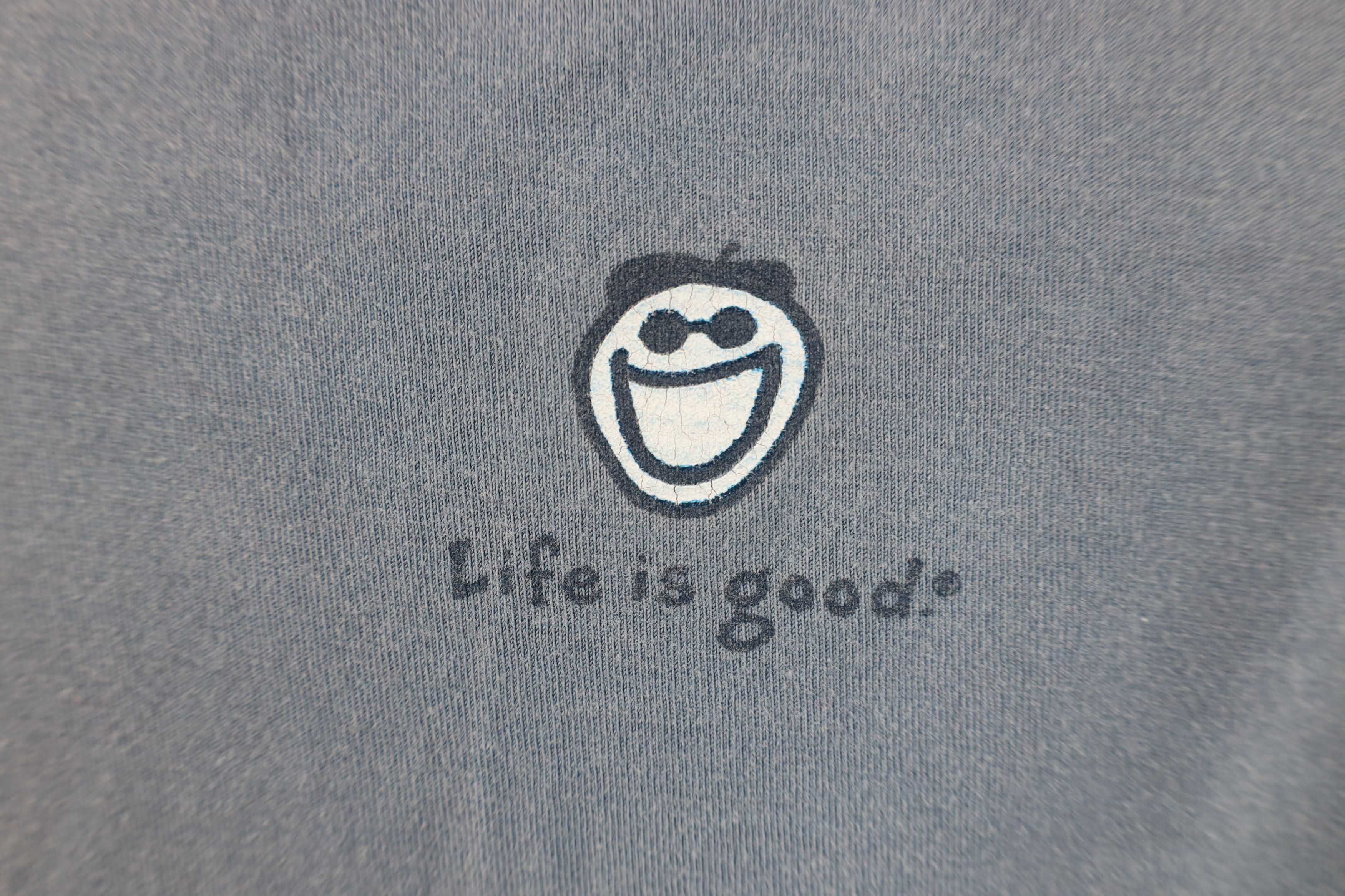 Life is Good Vintage Life Is Good Tree Long Sleeve T-Shirt Blue Cotton Size US XL / EU 56 / 4 - 11 Thumbnail