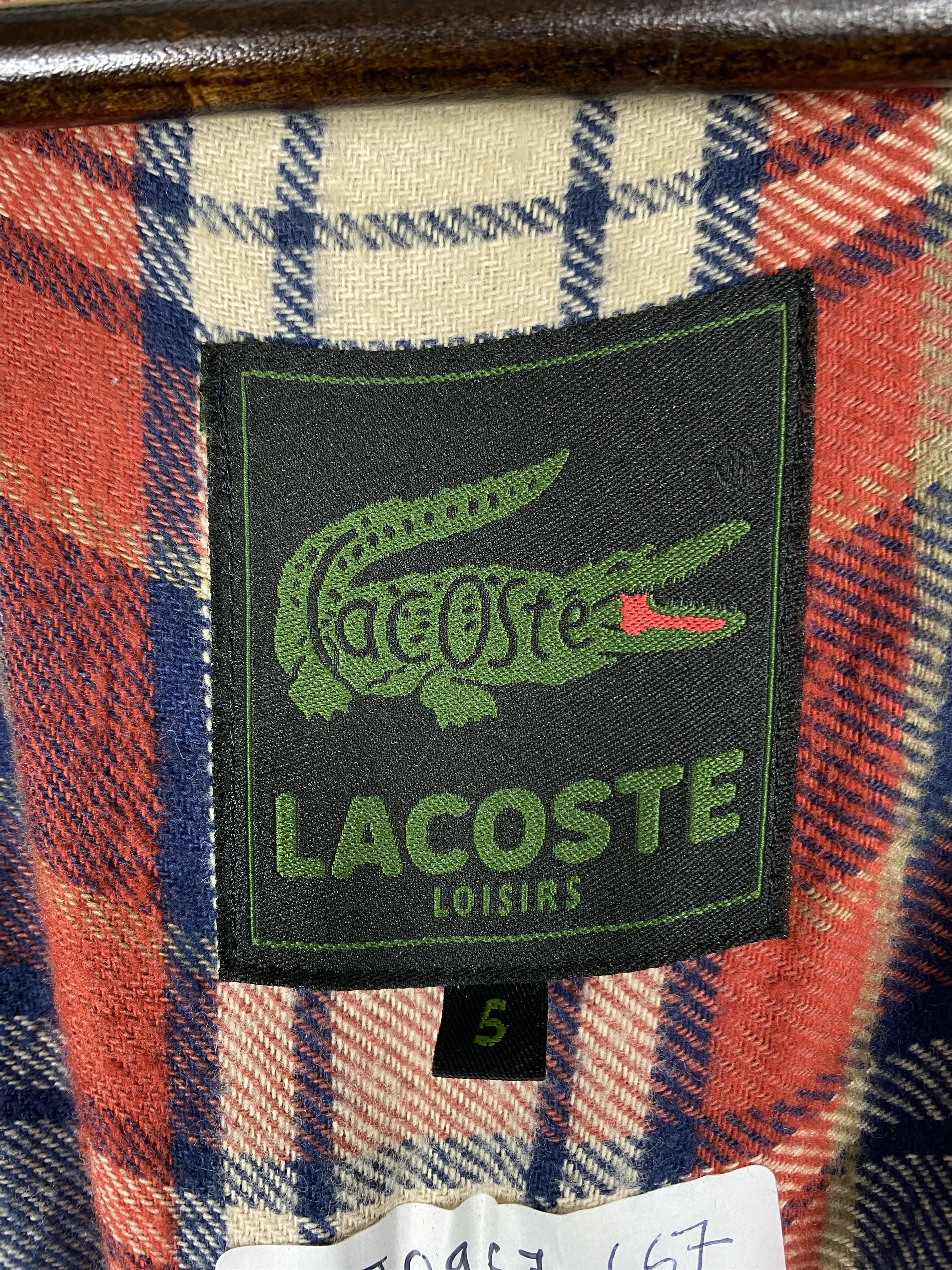 Lacoste Vintage Lacoste Flannel Lining Long Jacket DJ0667 Size US XXL / EU 58 / 5 - 9 Thumbnail