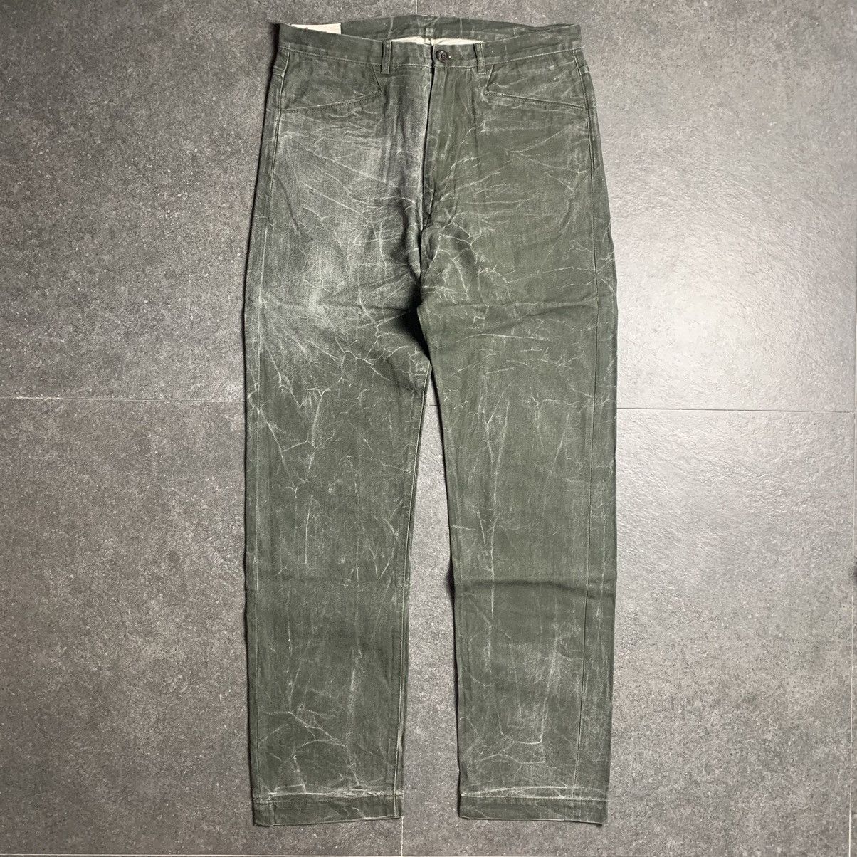 Japanese Brand 2000s ByeMRT Paris Acid Wash Pants Size US 30 / EU 46 - 6 Thumbnail