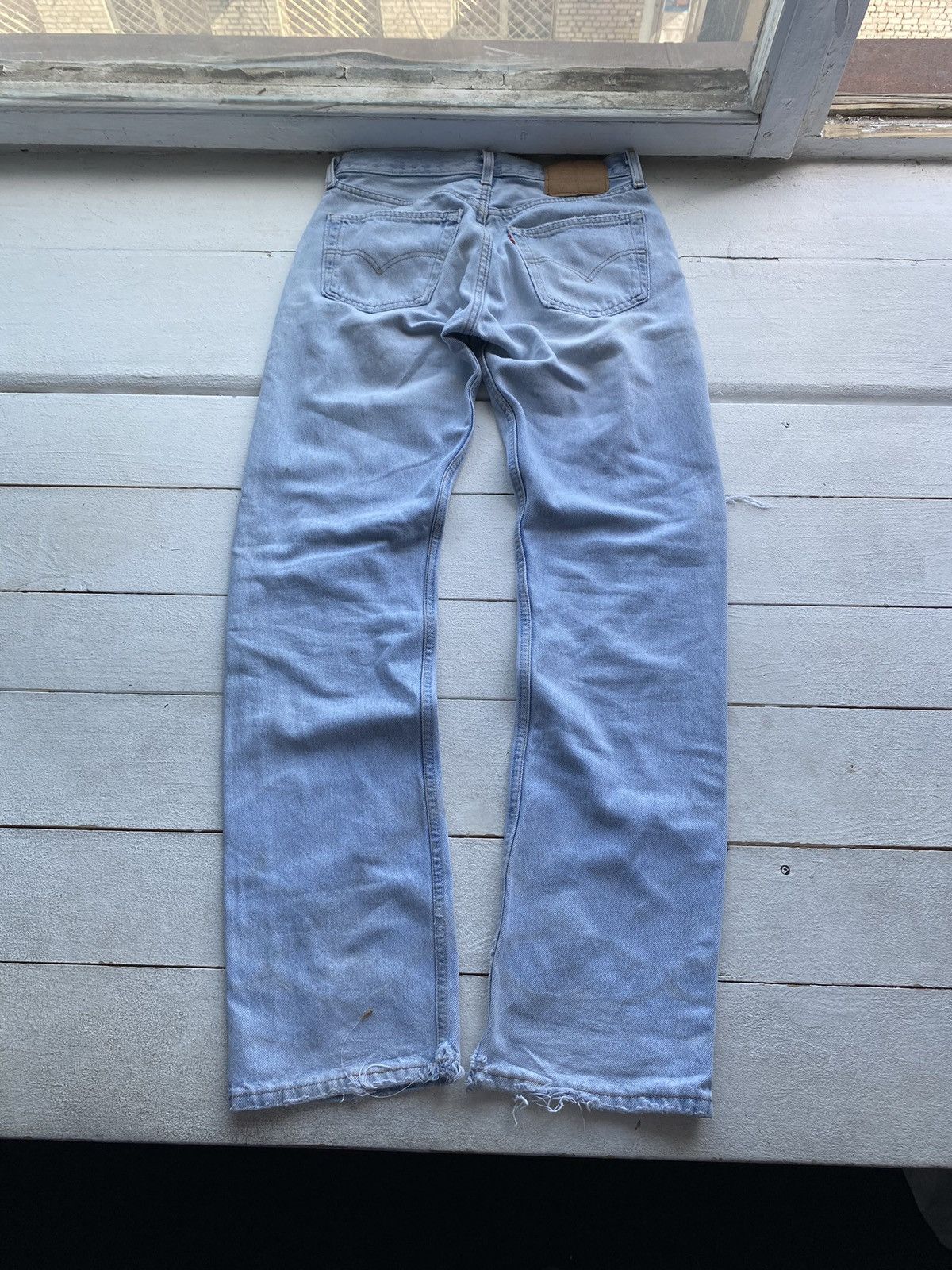 Levi's 🔥VNTG LEVIS 501 LIGHT WASHED DISTRESSED OG BLUE MENS JEANS Size US 30 / EU 46 - 3 Thumbnail