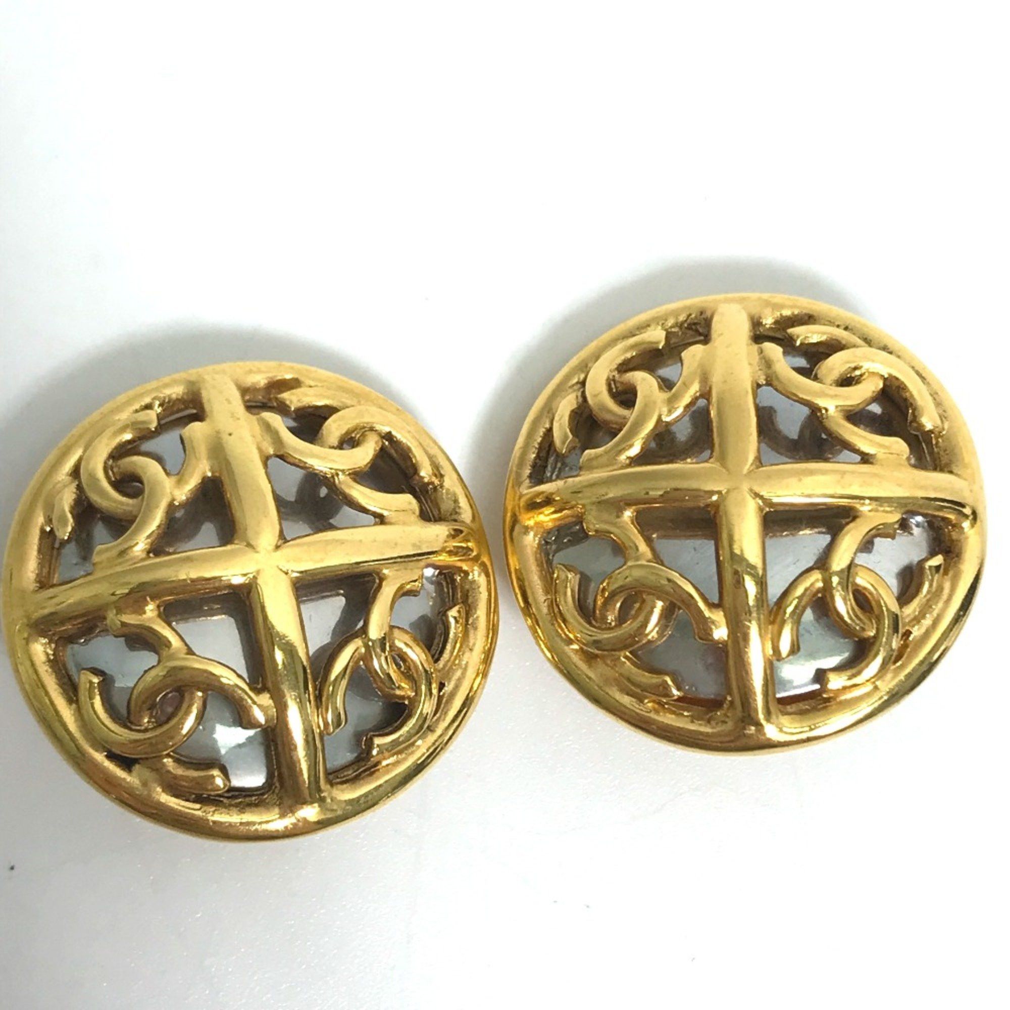 Chanel Chanel 93P vintage Earrings Gold Size ONE SIZE - 1 Thumbnail