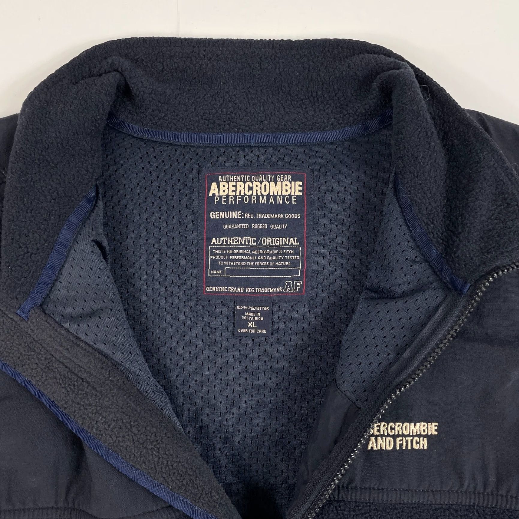 Abercrombie & Fitch VINTAGE Abercrombie & Fitch Vest Men XL Blue Deep Pile Fleece Full Zip Outdoor, Ski, Hiking, Winter, Fall, Spring Sportswear Mens Size US XL / EU 56 / 4 - 6 Thumbnail