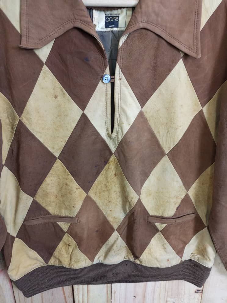 Designer × Vintage Vintage Leather Jacket Core Size US XL / EU 56 / 4 - 3 Thumbnail