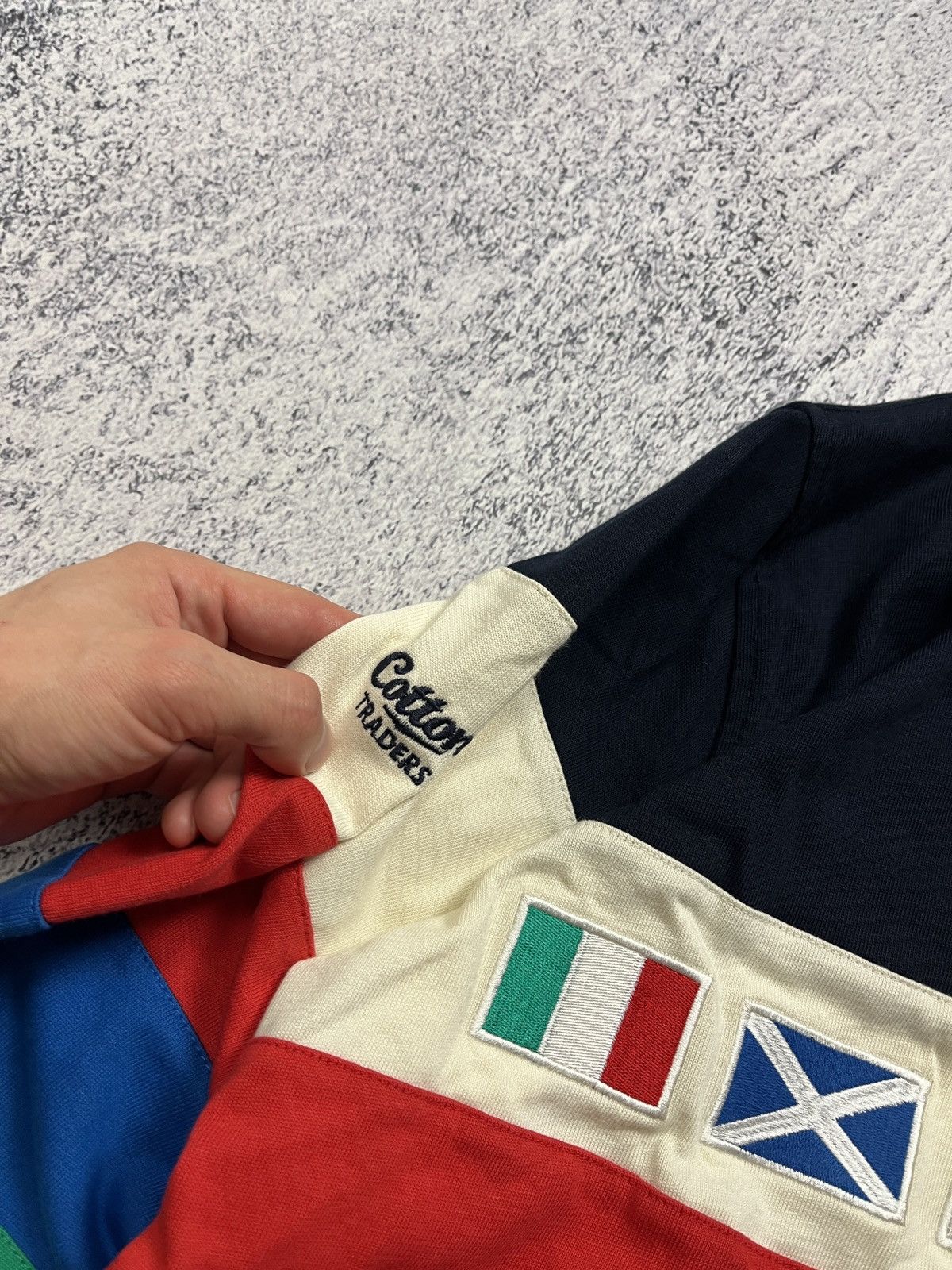 Cotton Traders × Vintage Vintage Cotton Traders Six Nations Rugby Long Sleeve Jersey Size US M / EU 48-50 / 2 - 6 Thumbnail