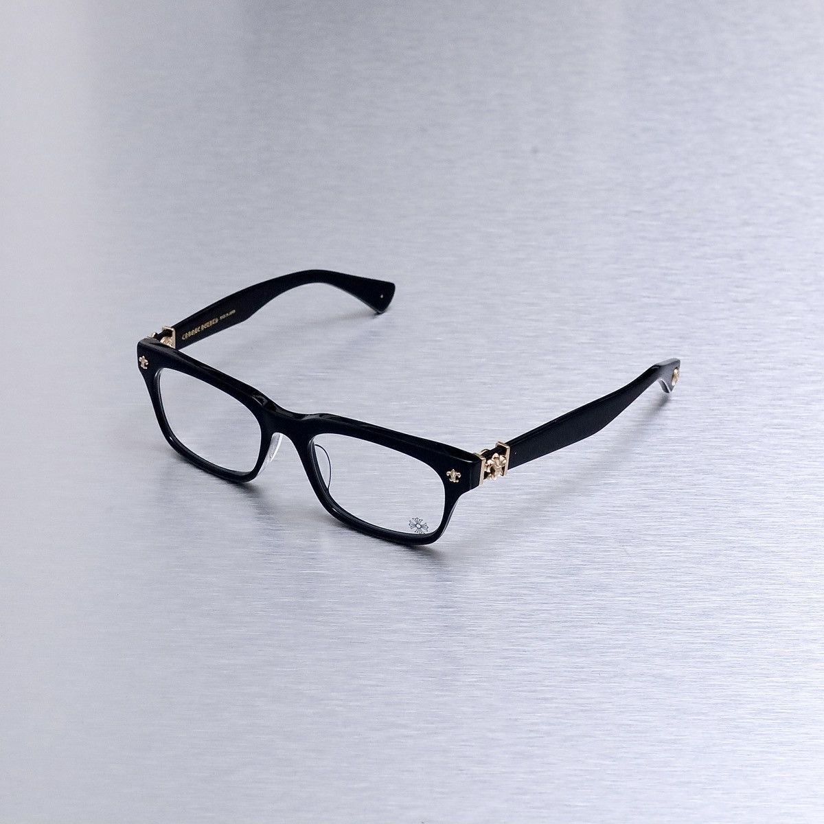 image of Chrome Hearts Gittin Any? - A Black - Gold Plated Glasses, Men's