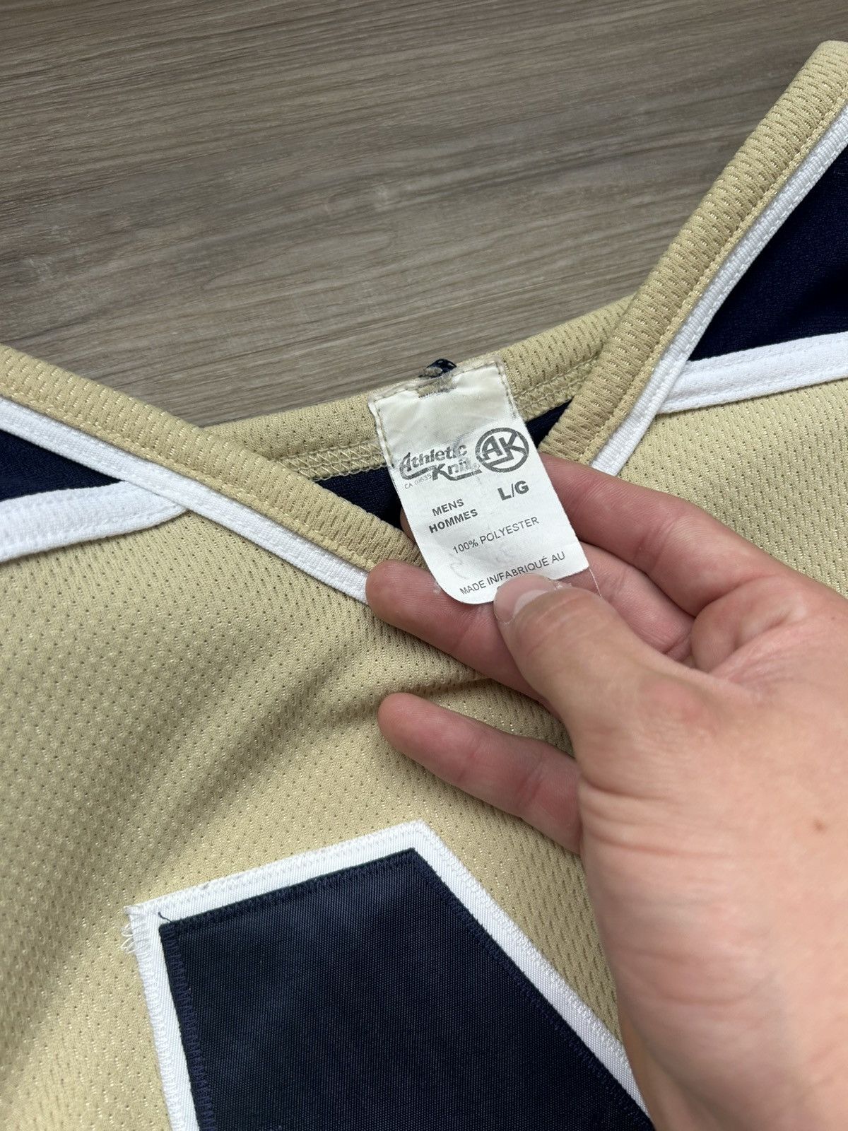 NHL Vintage Navy Hockey Jersey Size US L / EU 52-54 / 3 - 3 Thumbnail