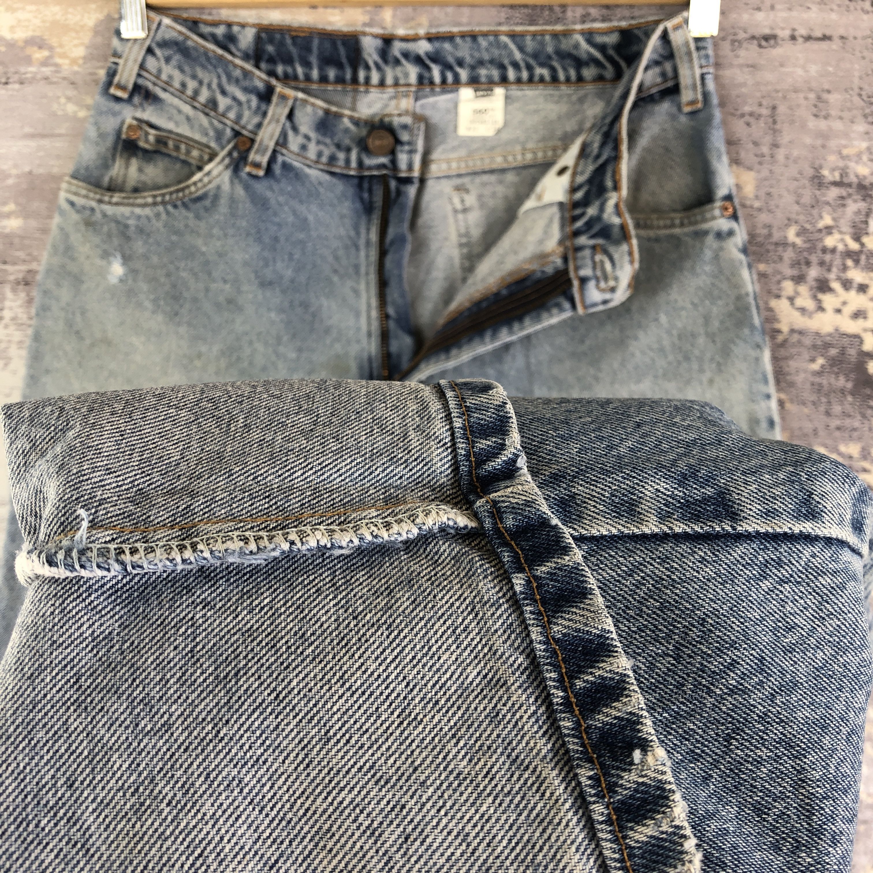 Levi's Vintage Levis 560 Distressed Jeans Orange Tab Levi's Denim Size US 32 / EU 48 - 8 Thumbnail
