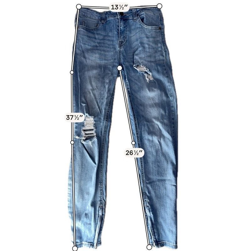 Pistola Pistola Distressed Skinny Jeans Light Wash 28 Size 28" / US 6 / IT 42 - 10 Thumbnail