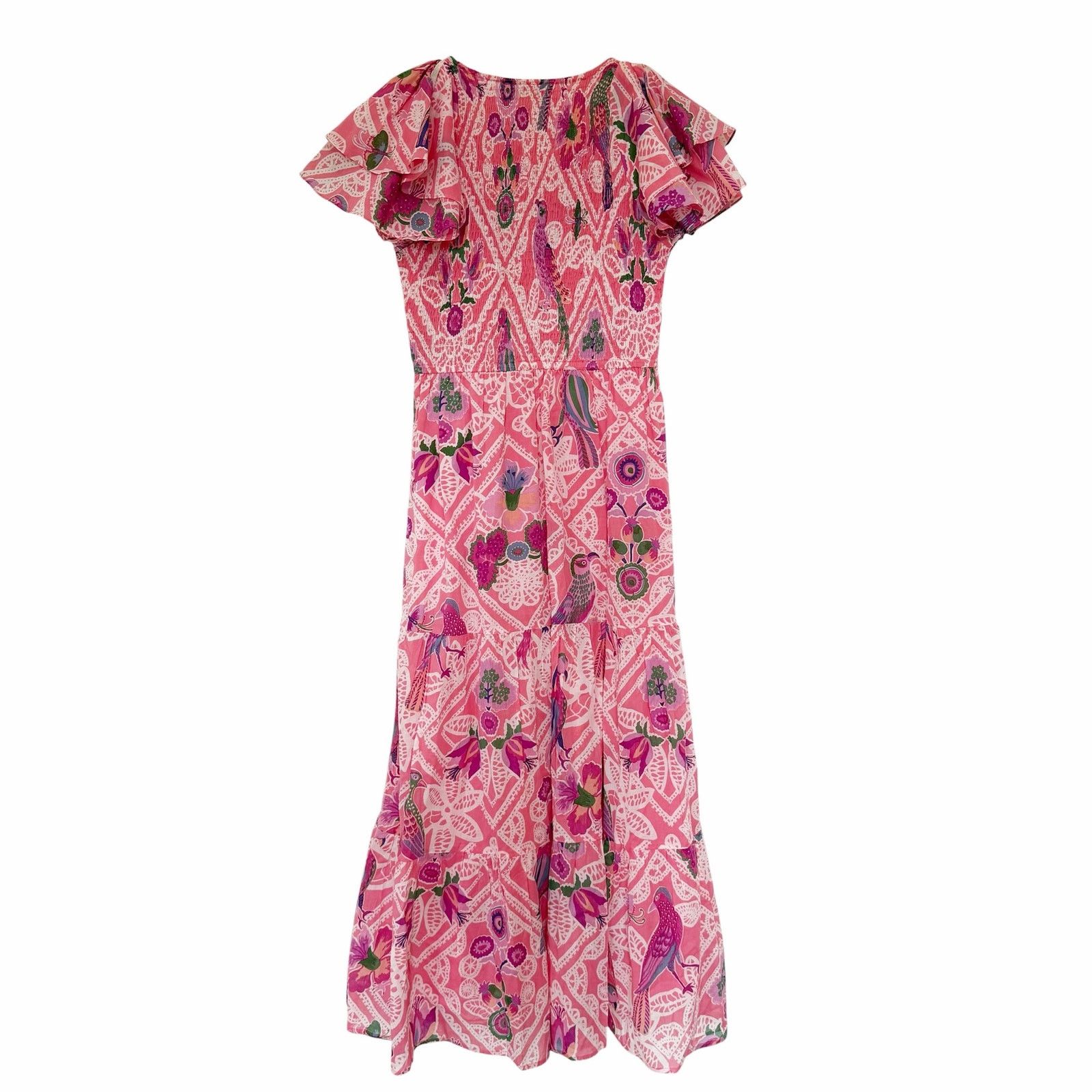 Banjanan Banjanan Ira Ruffle Sleeve Dress Rose Floral Sz S Size S / US 4 / IT 40 - 5 Thumbnail