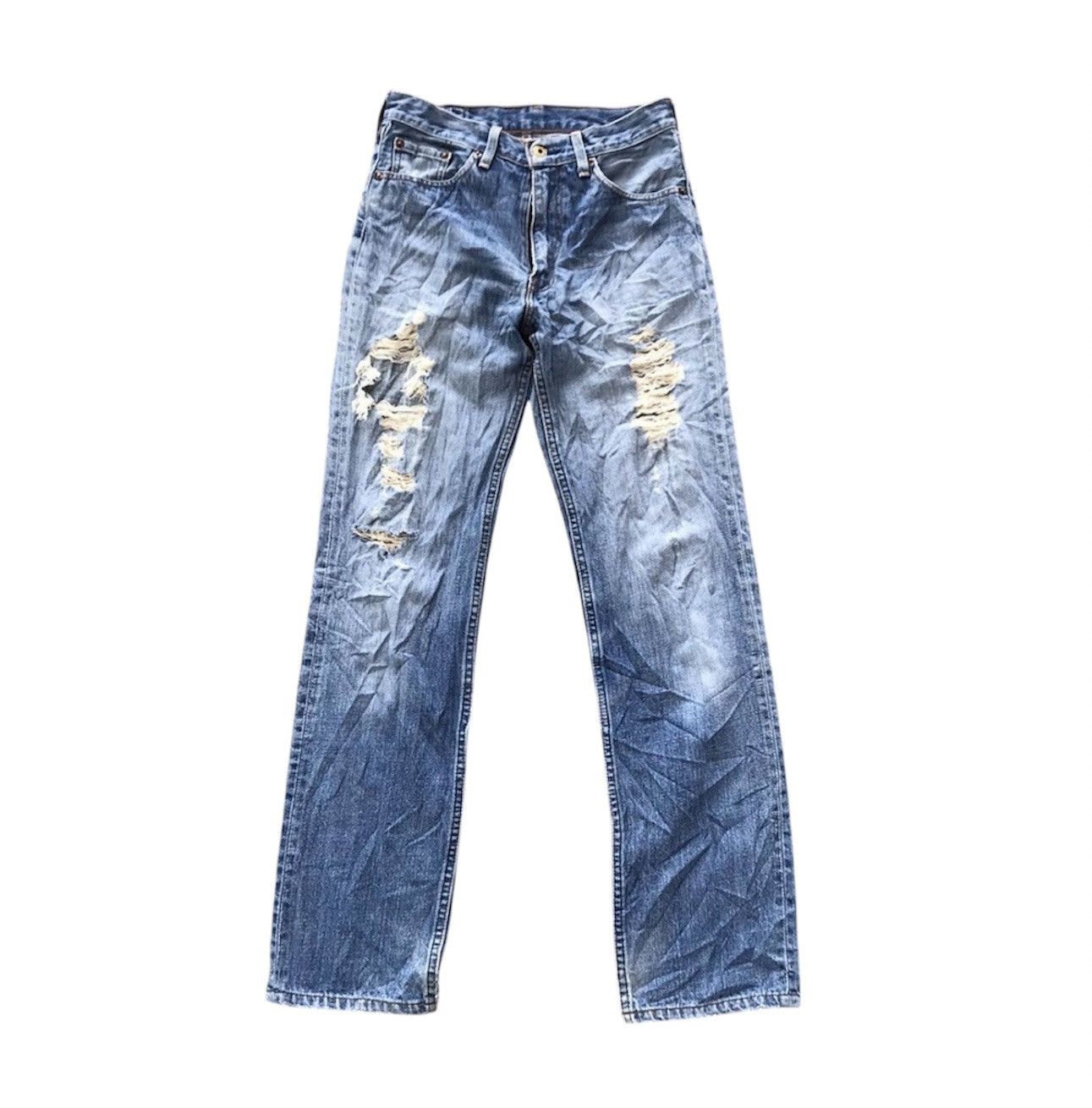 Levi's Vintage Levis 502 Distressed Denim Jeans Made in Japan Size US 29 - 1 Thumbnail