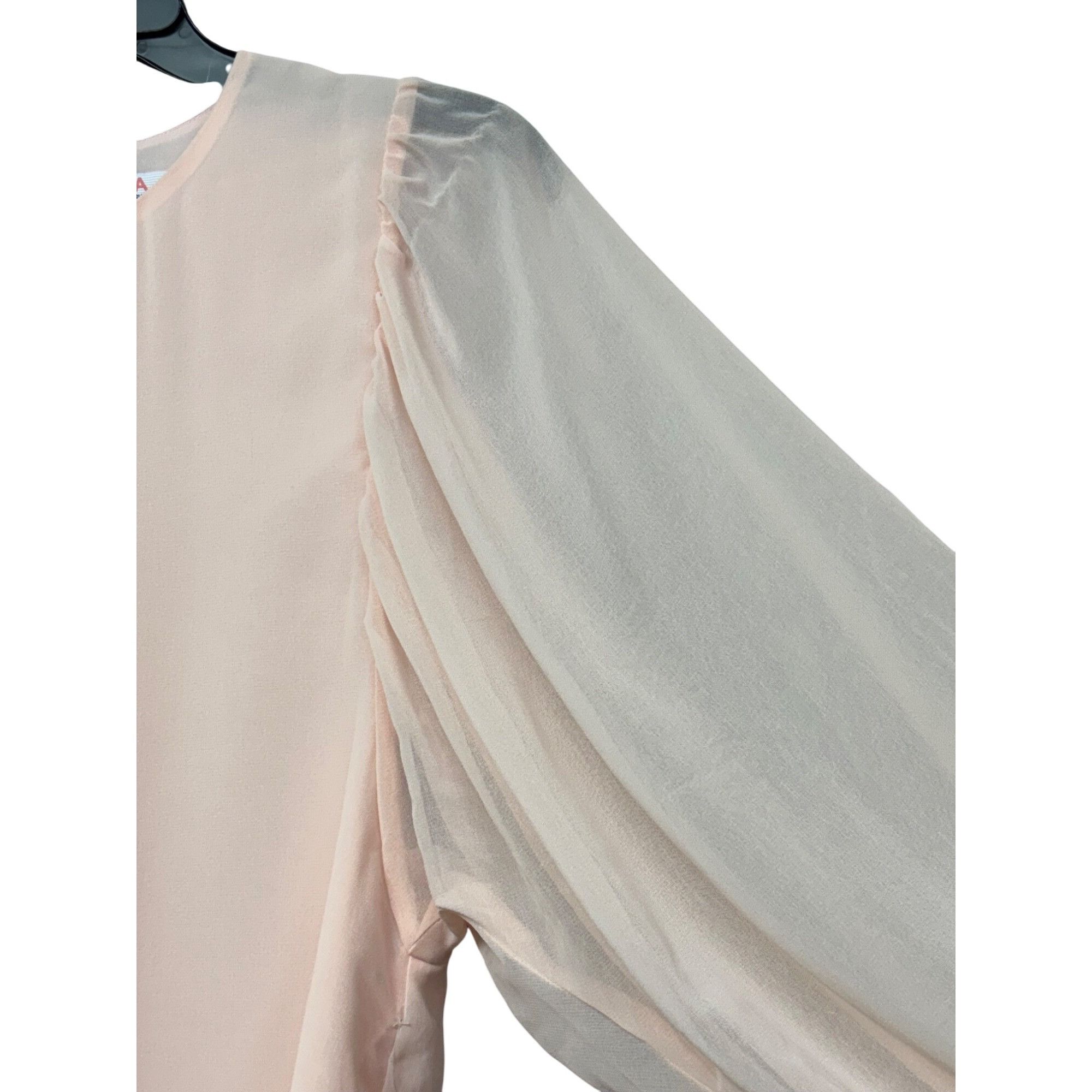 Other Q & A Volume Sleeve Blouse, Pale Pink, XS Size XS / US 0-2 / IT 36-38 - 4 Thumbnail