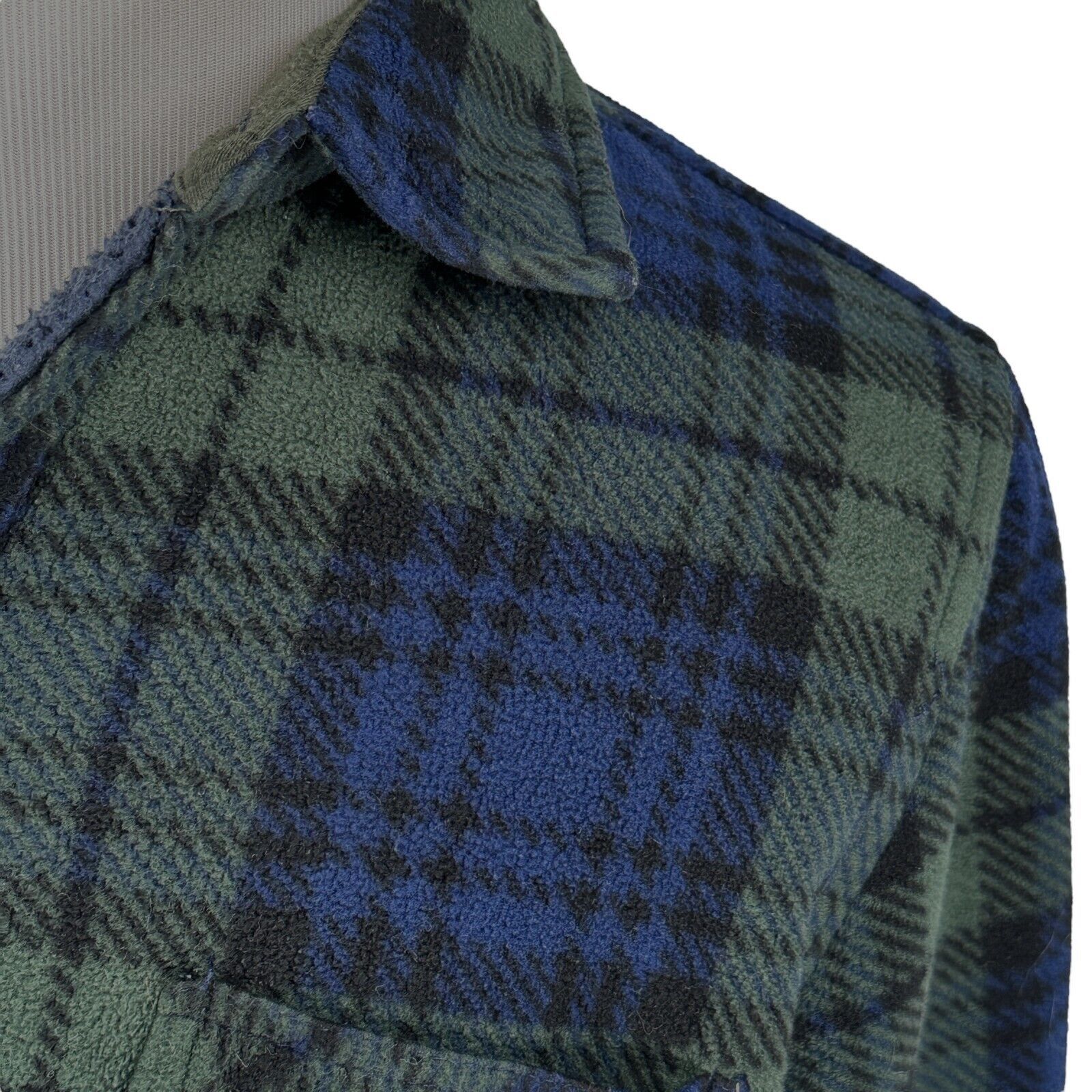 Other Anchorage Expedition Fleece Flannel Shirt Men L Blue Green Size US L / EU 52-54 / 3 - 3 Thumbnail