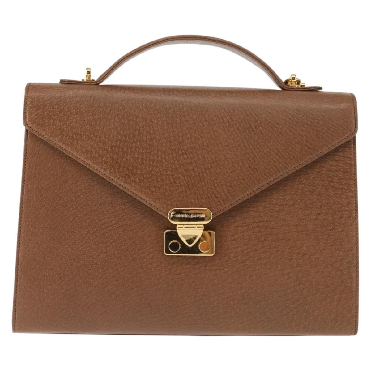 Valentino Valentino Leather Handbag Brown Size ONE SIZE - 1 Thumbnail