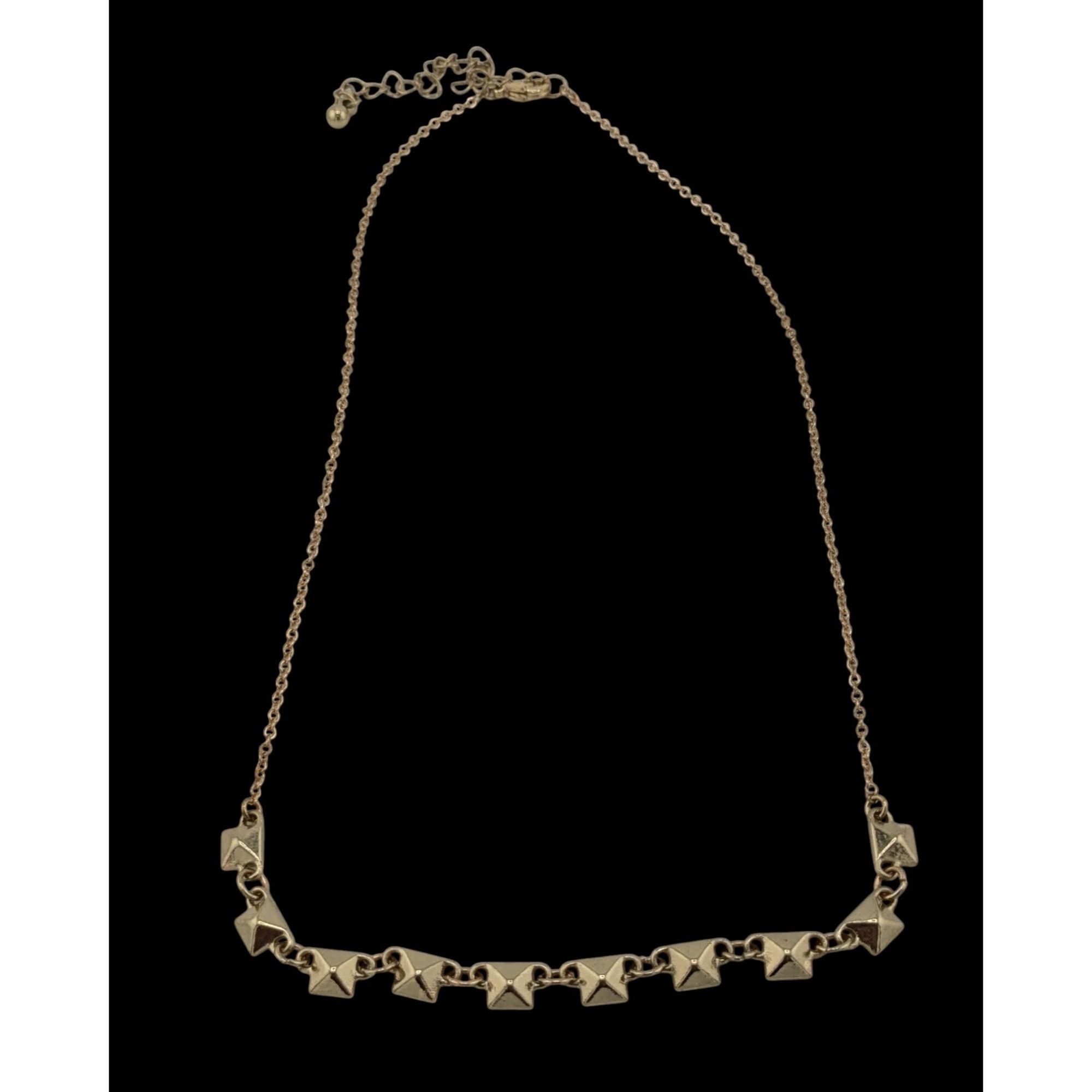 Other Dainty Pyramid Studded Gold Tone Necklace Size ONE SIZE - 3 Thumbnail