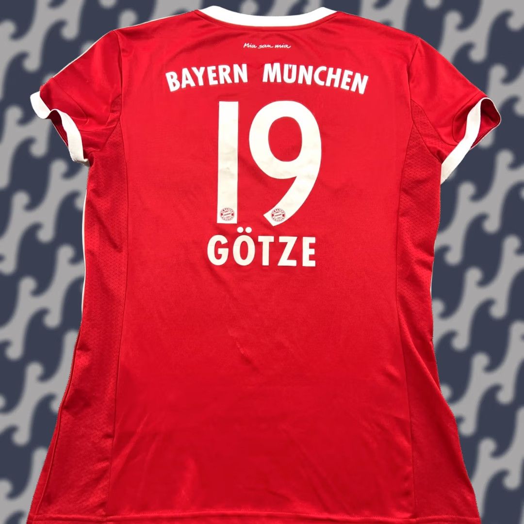 Adidas adidas Bayern Munich 2013 2014 Gotze #19 Home Womens Football Jersey M Red Shirt Womens Football Jersey Size M / US 6-8 / IT 42-44 - 1 Thumbnail