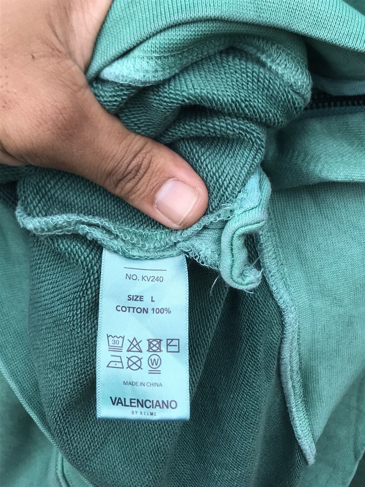 Japanese Brand 🔥Valenciano By Kelme Zip Below Sweatshirt Size US L / EU 52-54 / 3 - 9 Thumbnail