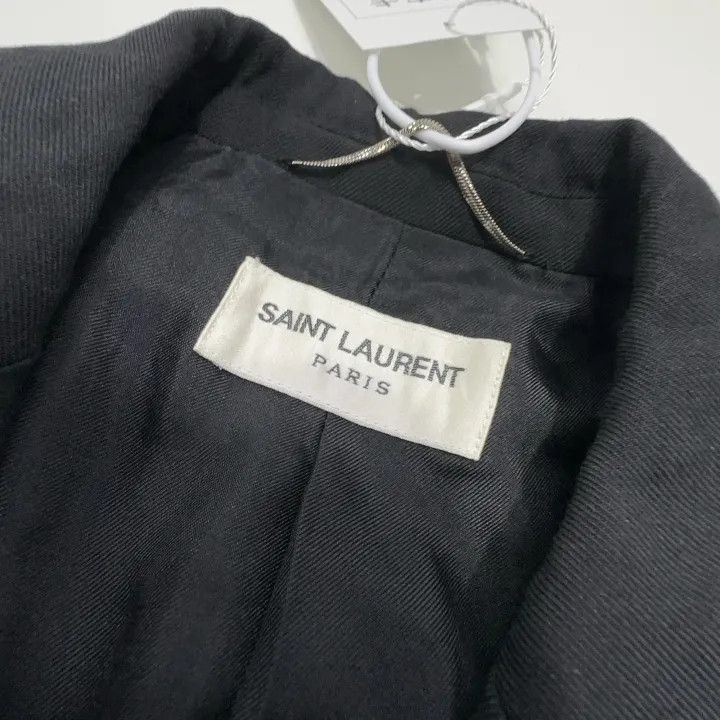 Saint Laurent Paris Saint Laurent Black Long Sleeve Blazer -2507 Size L / US 10 / IT 46 - 9 Thumbnail