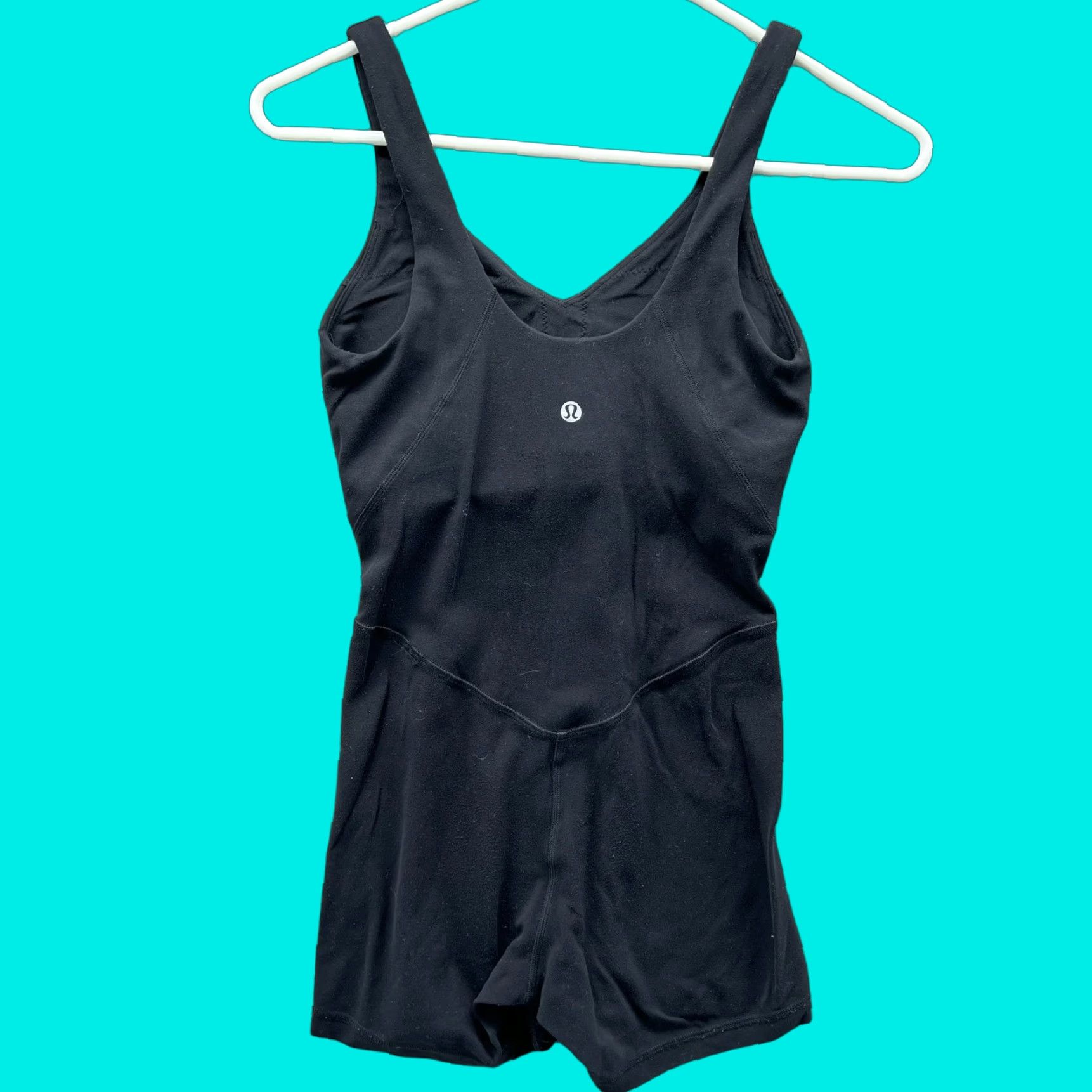 Lululemon Lululemon Align Bodysuit Womens 2 Black V-Neck Short Length Nulu Yoga Romper Bodysuit (One-Piece) Womens Black 2 X-Long? Size XS / US 0-2 / IT 36-38 - 1 Thumbnail