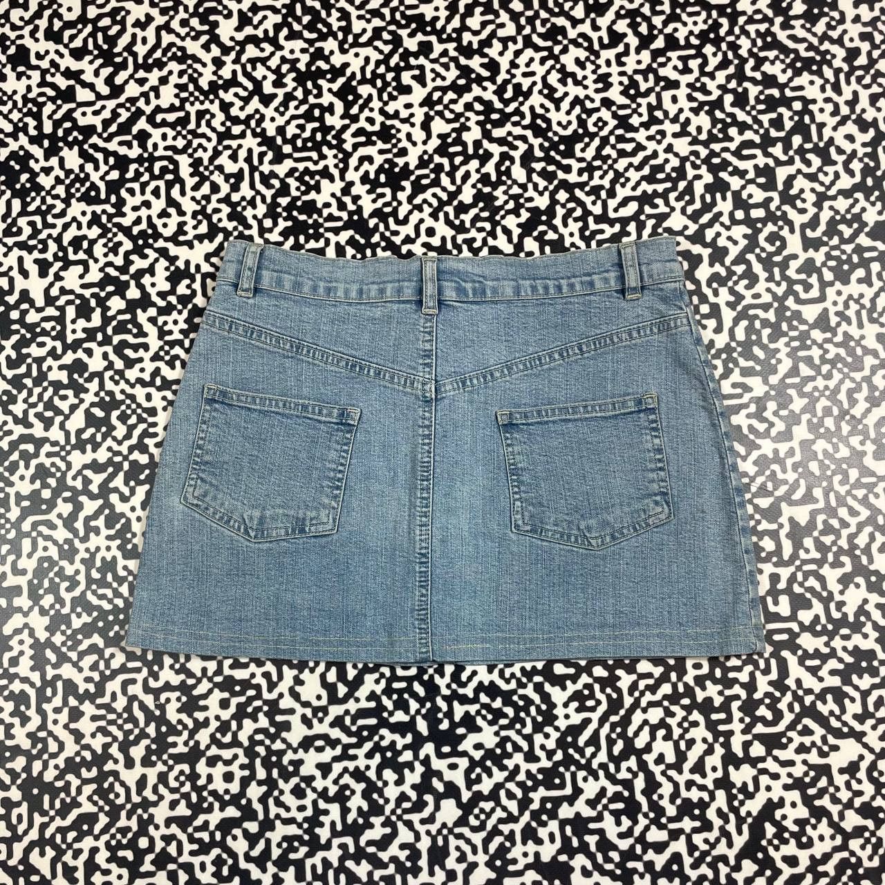 Japanese Brand Vintage Y2K Japanese Style Retro Denim Mini Skirt Size 26" / US 2 / IT 38 - 4 Thumbnail