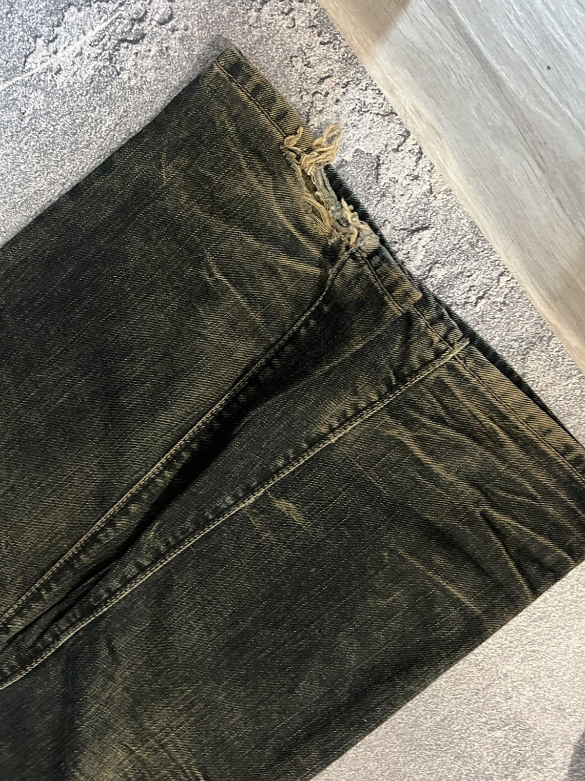 Japanese Brand Japanese Distressed Patina Dark Avan Style Denim Slim Size US 32 / EU 48 - 7 Thumbnail